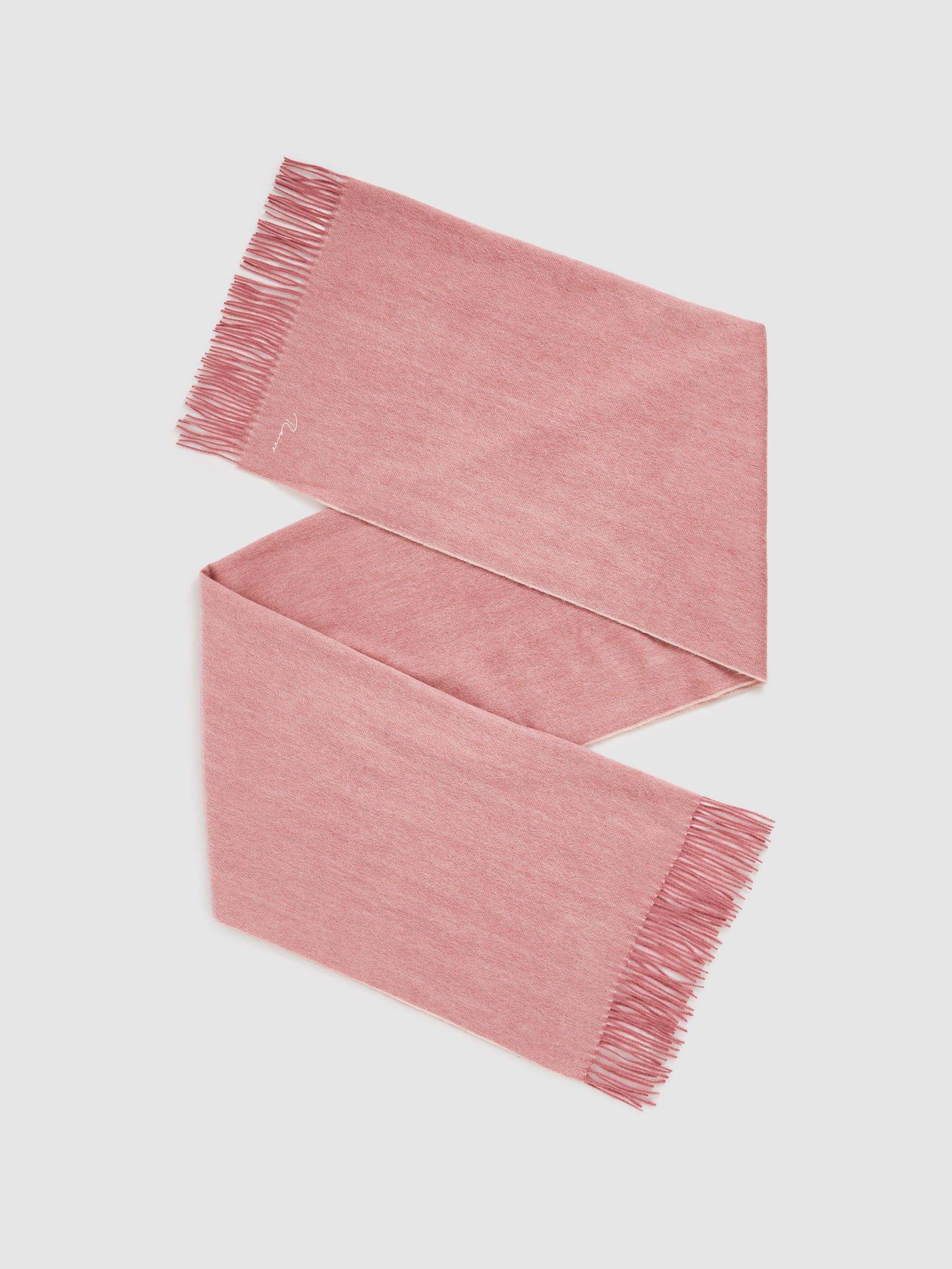 Wool-Cashmere Scarf in Blush - Image 1 of 5