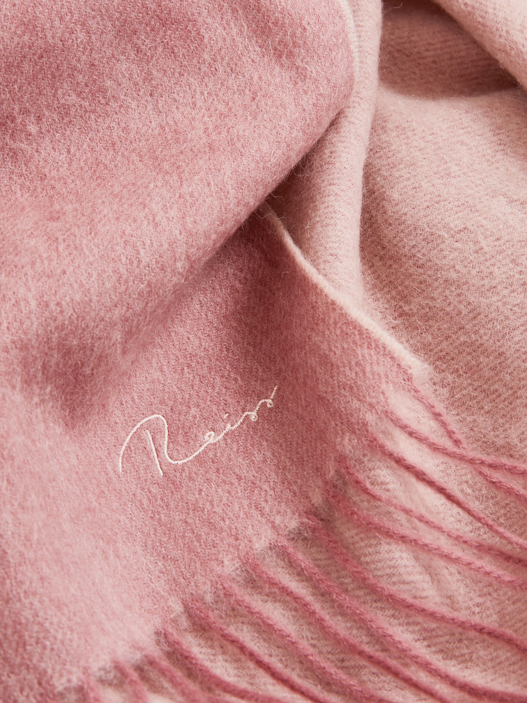 Wool-Cashmere Scarf in Blush - Image 5 of 5