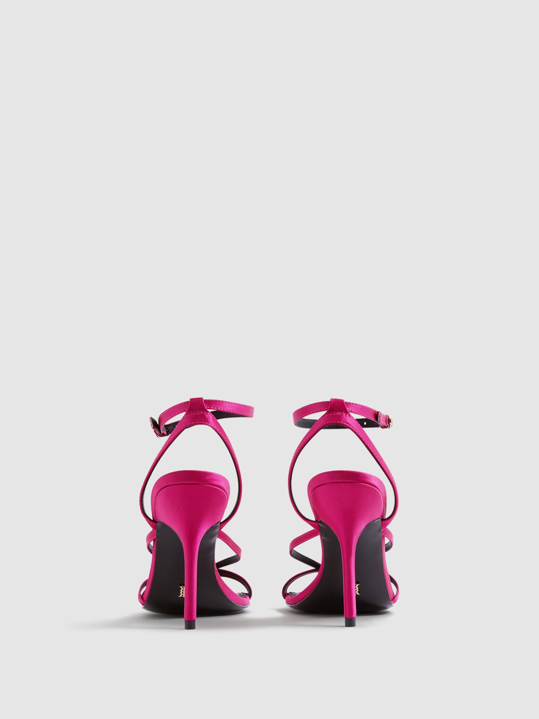 Strappy Sandal Heels in Magenta - Image 5 of 5