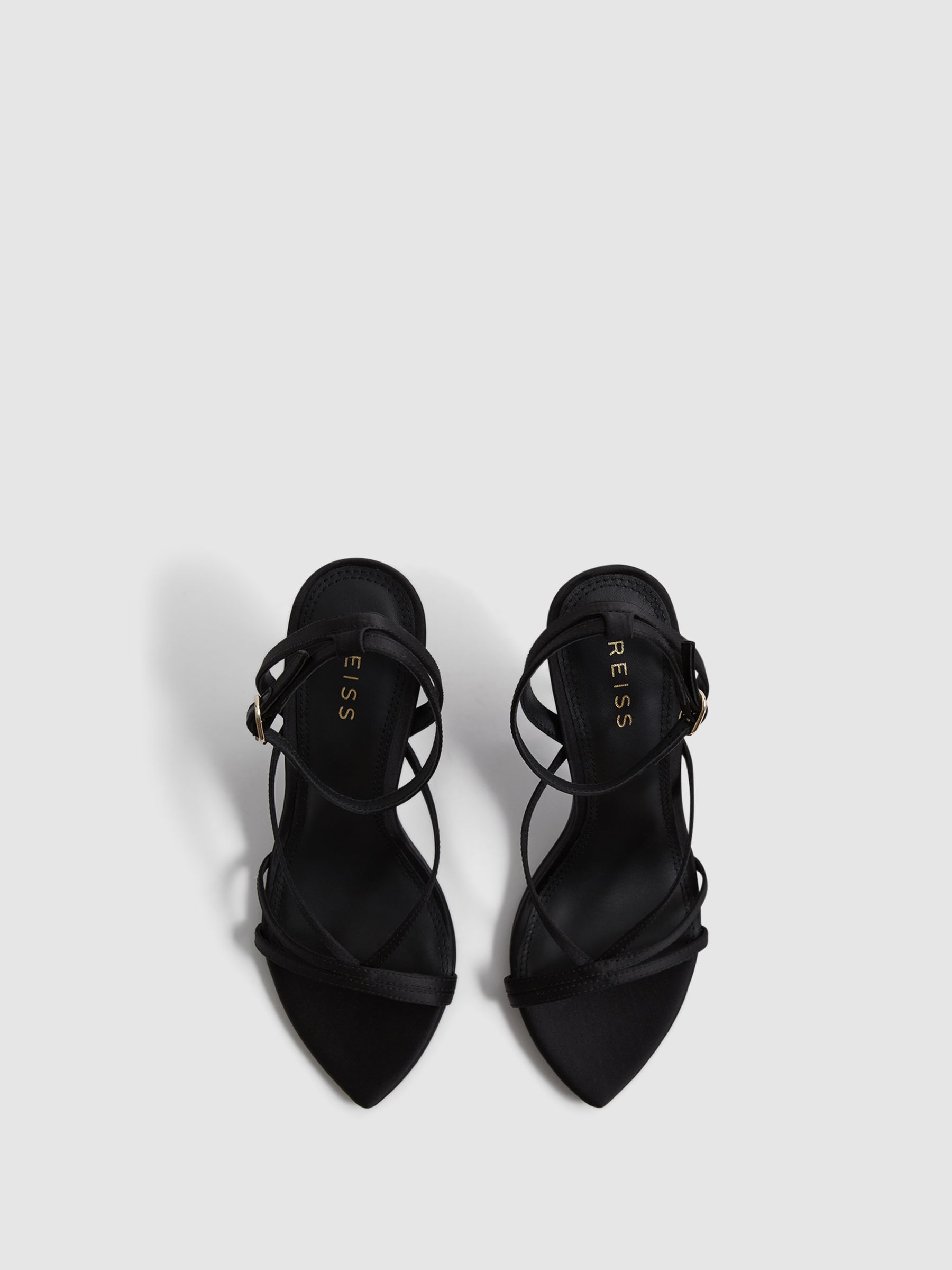 Strappy Sandal Heels in Black - Image 3 of 5