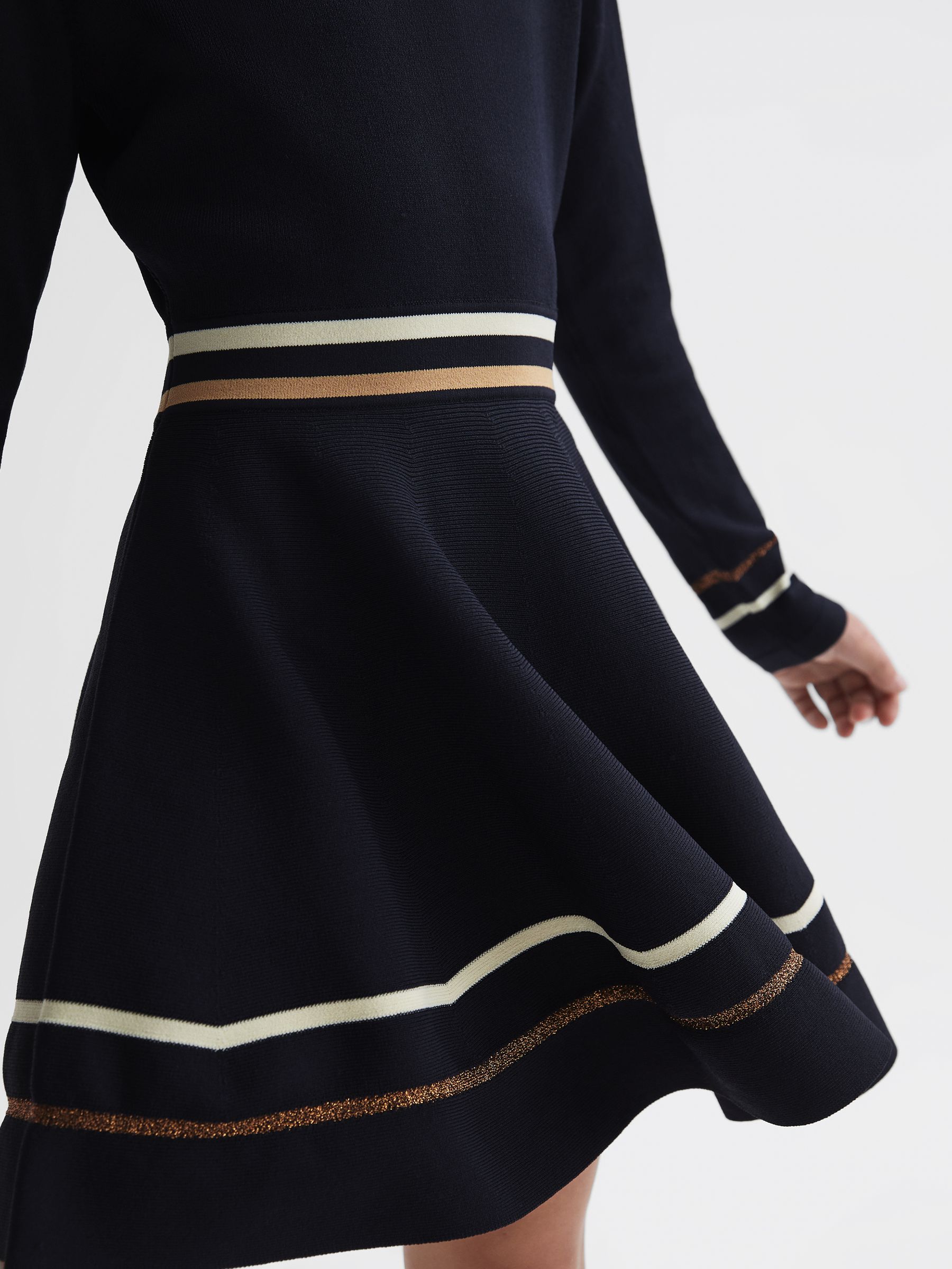 Junior Knitted Dress in Navy - Image 4 of 7