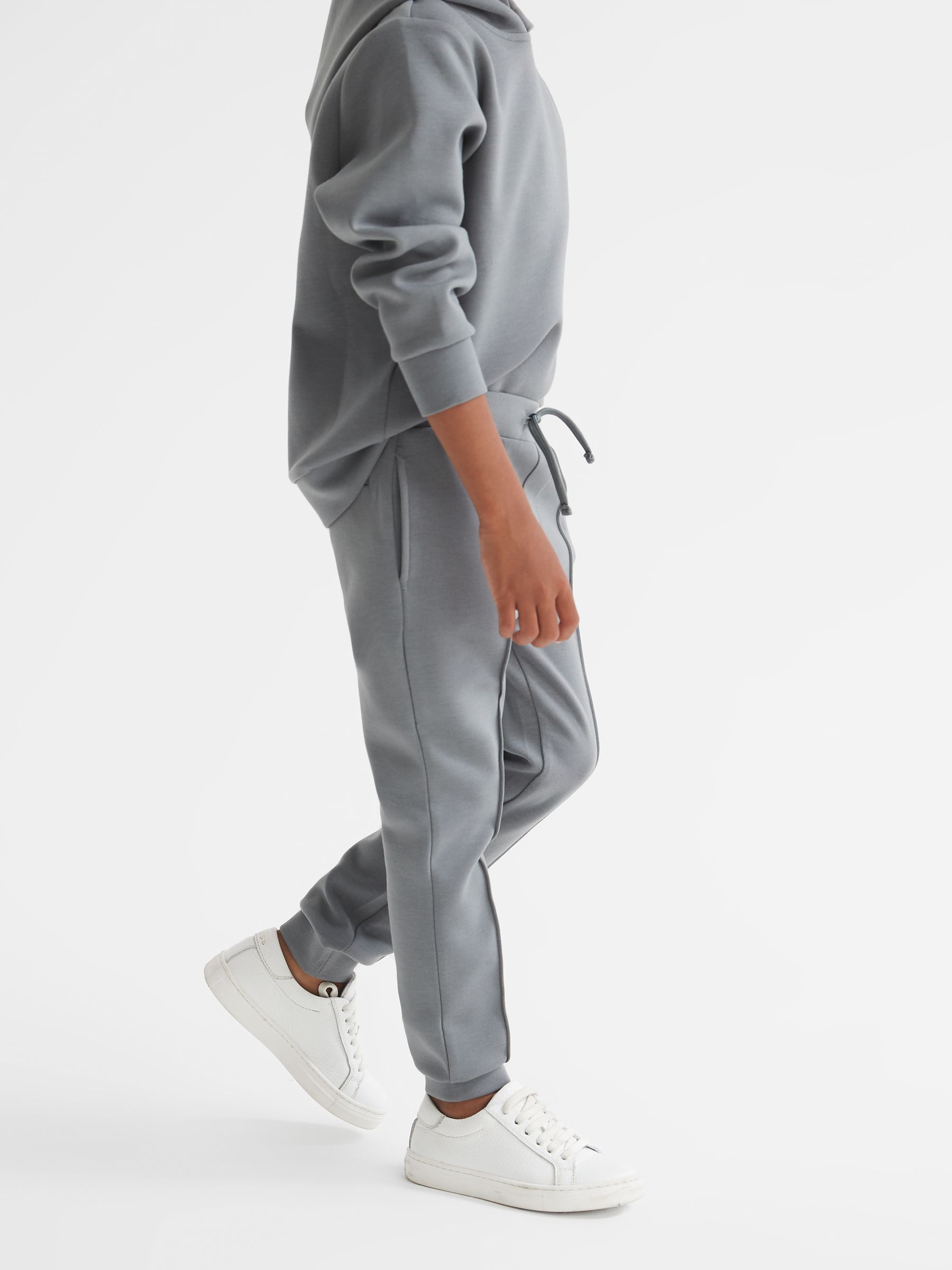 Junior Drawstring Jersey Joggers in Sage - Image 1 of 5 Junior Drawstring Jersey Joggers in Sage - Image 1 of 5