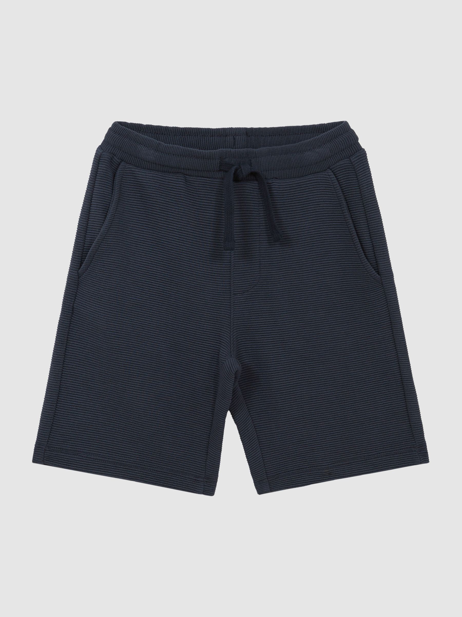 Junior Ribbed Jersey Shorts in Airforce Blue - Image 2 of 6