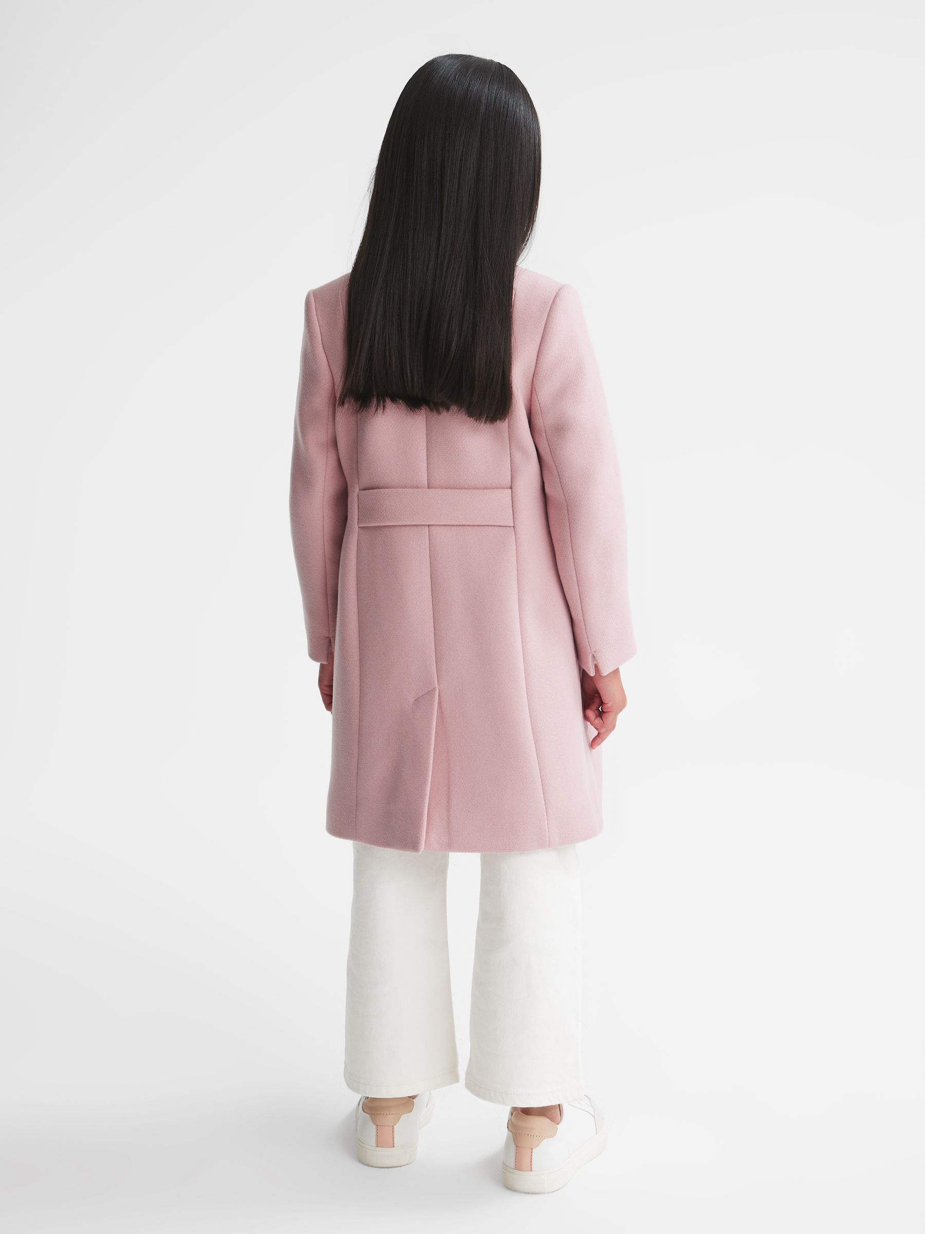9-12 yrs Wool Blend Coat in Pink - Image 8 of 9