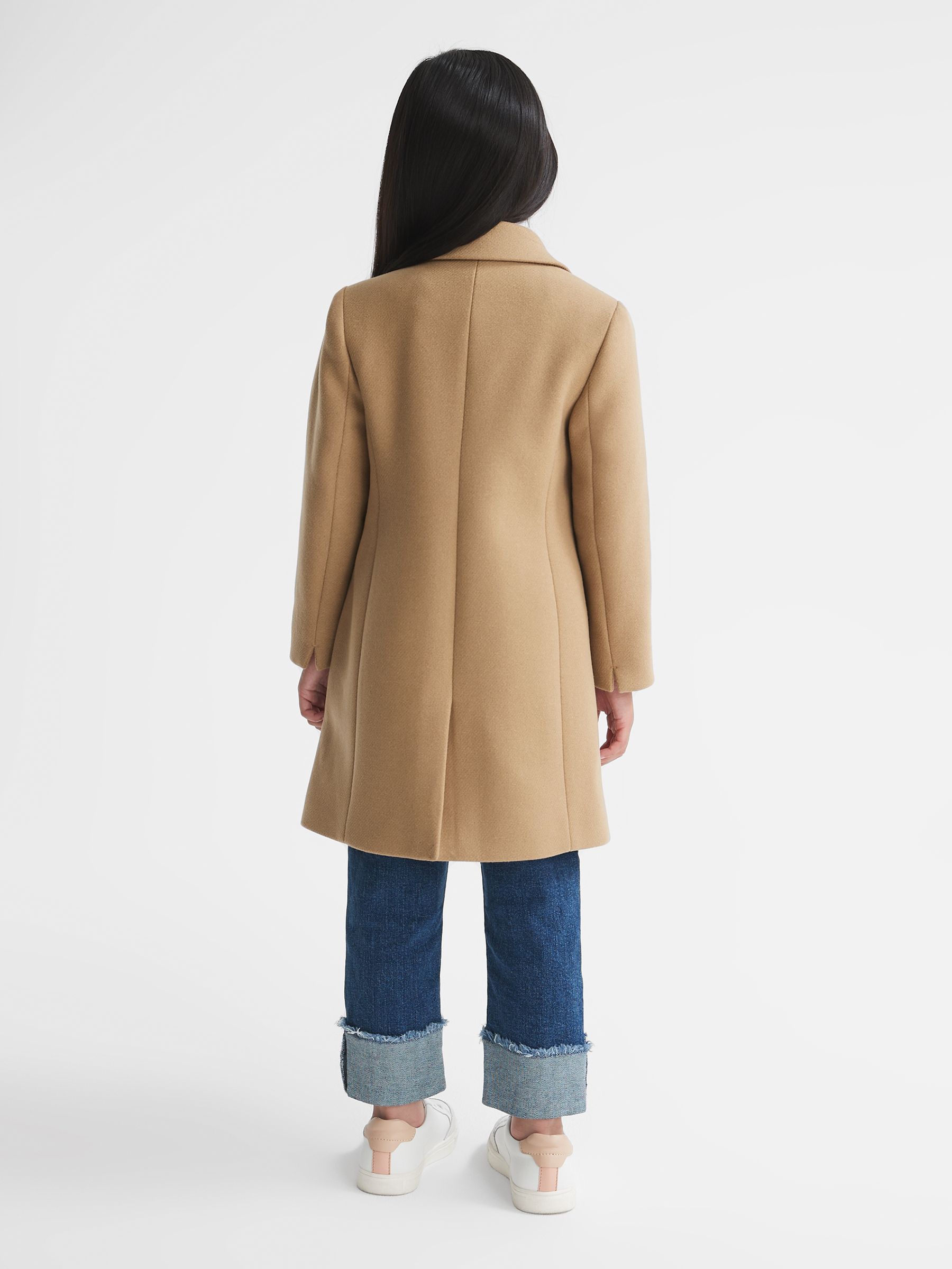 9-12 yrs Mid Length Coat in Camel - Image 5 of 6
