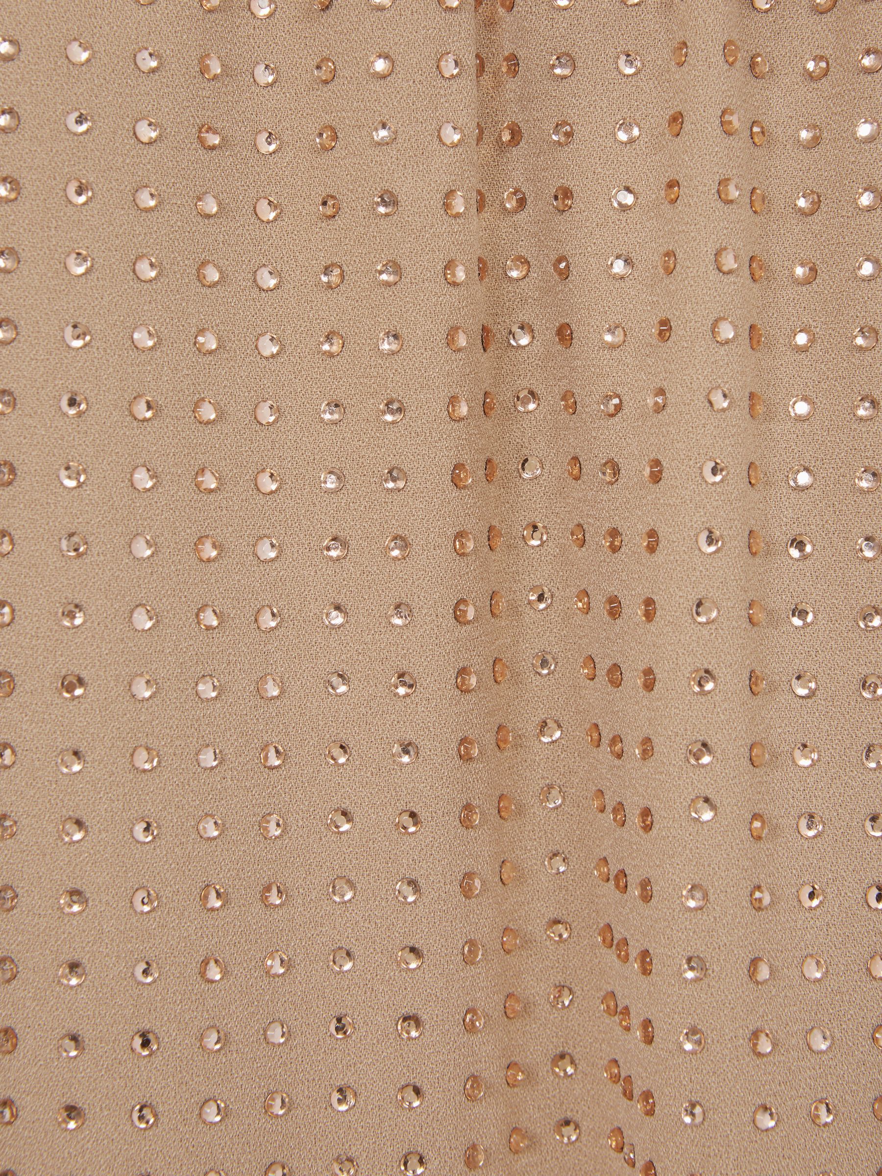 Embellished Long Sleeve Shirt in Nude - Image 8 of 8