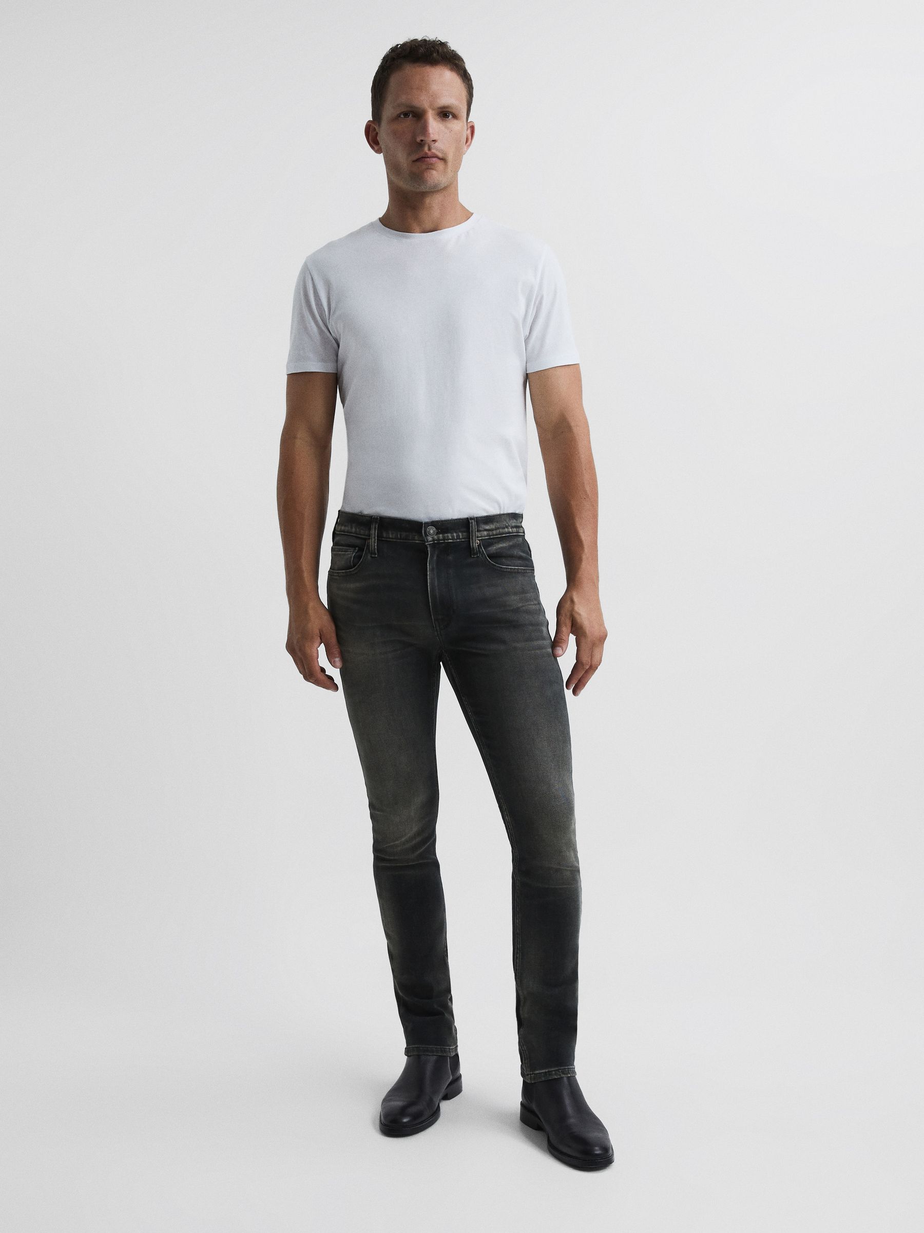 PAIGE High Stretch Slim Fit Jeans in Brewster - Image 3 of 7