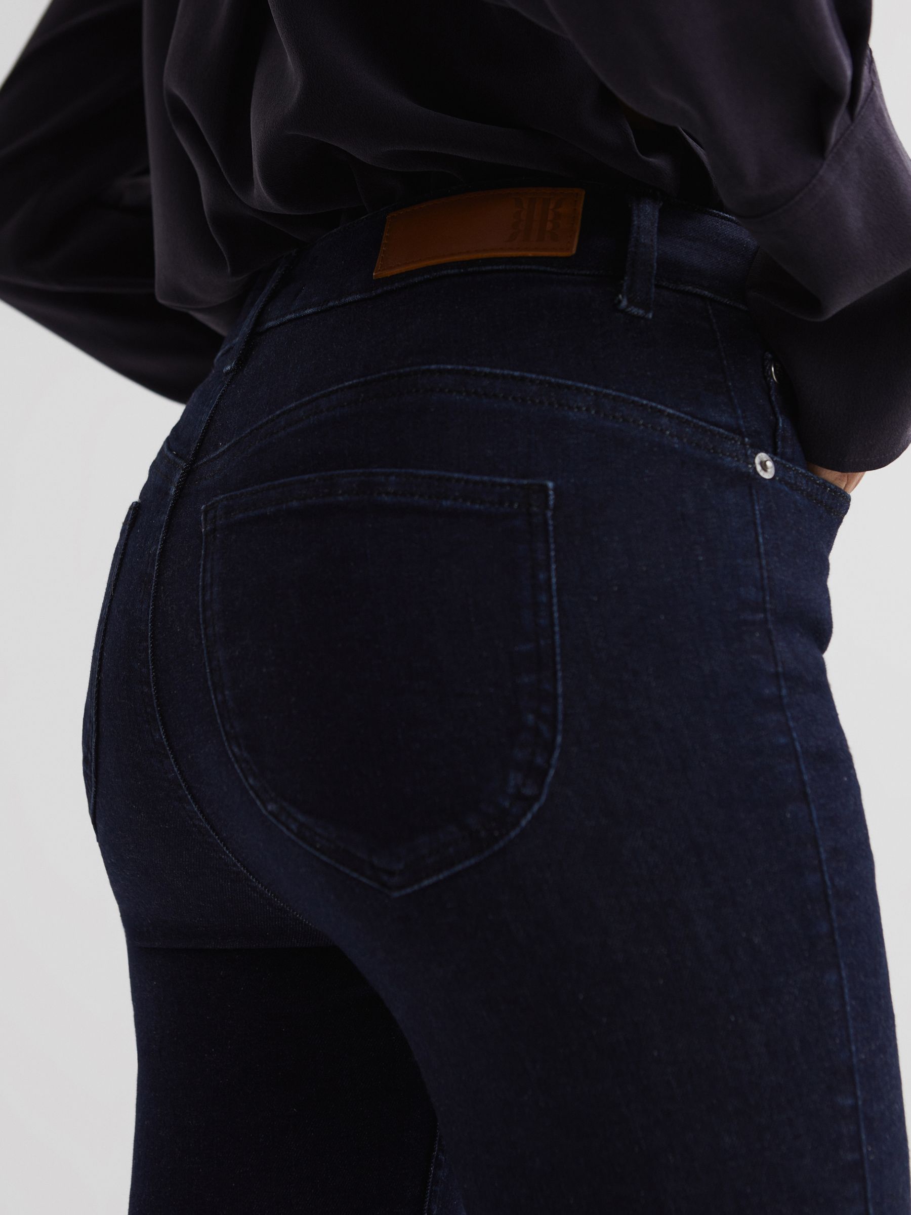 Contour High Rise Skinny Jeans in Dark Blue - Image 5 of 5