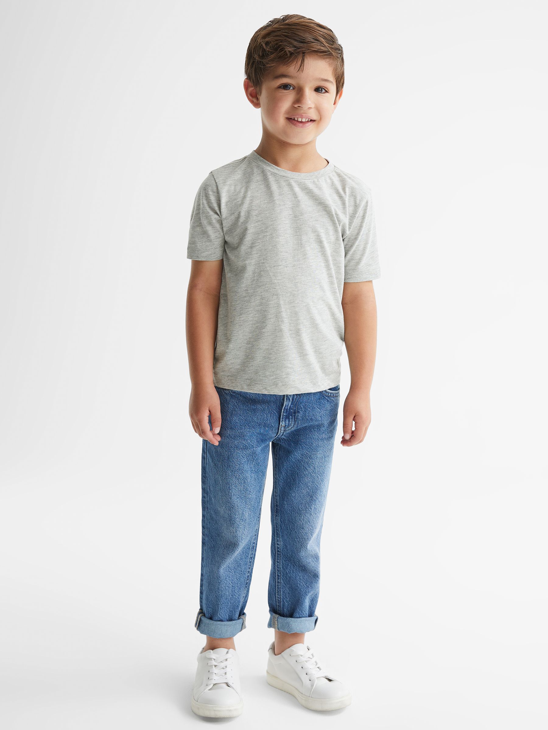4-9 yrs Pack Of Three T Shirts in Multi - Image 2 of 7 4-9 yrs Pack Of Three T Shirts in Multi - Image 2 of 7