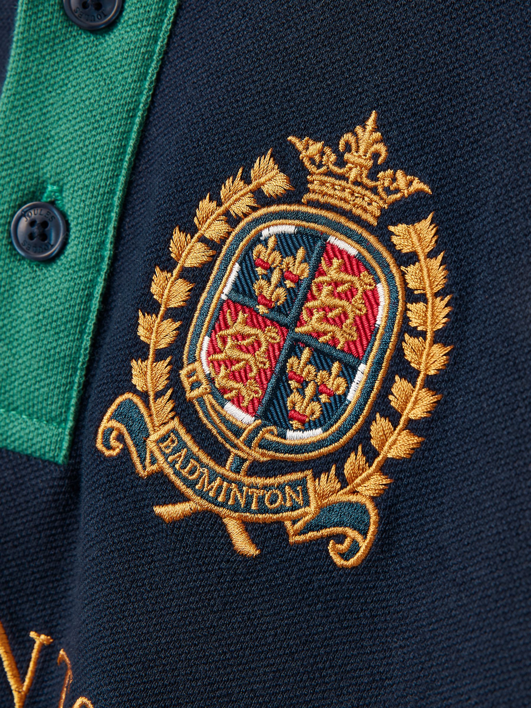 Boys' Badminton Green & Navy Boys' Polo Shirt - Image 6 of 6