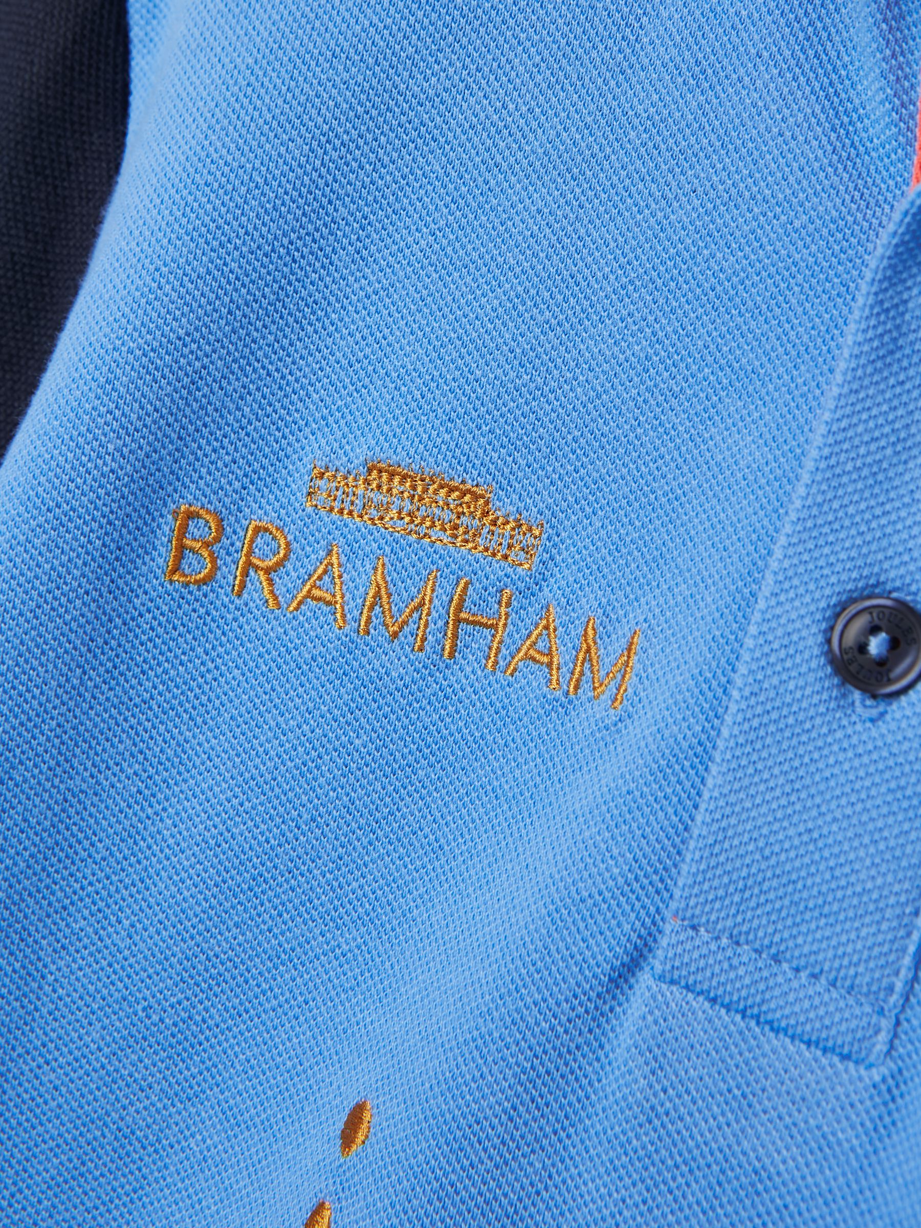 Official Bramham Blue/Orange Kids' Polo Shirt - Image 4 of 7