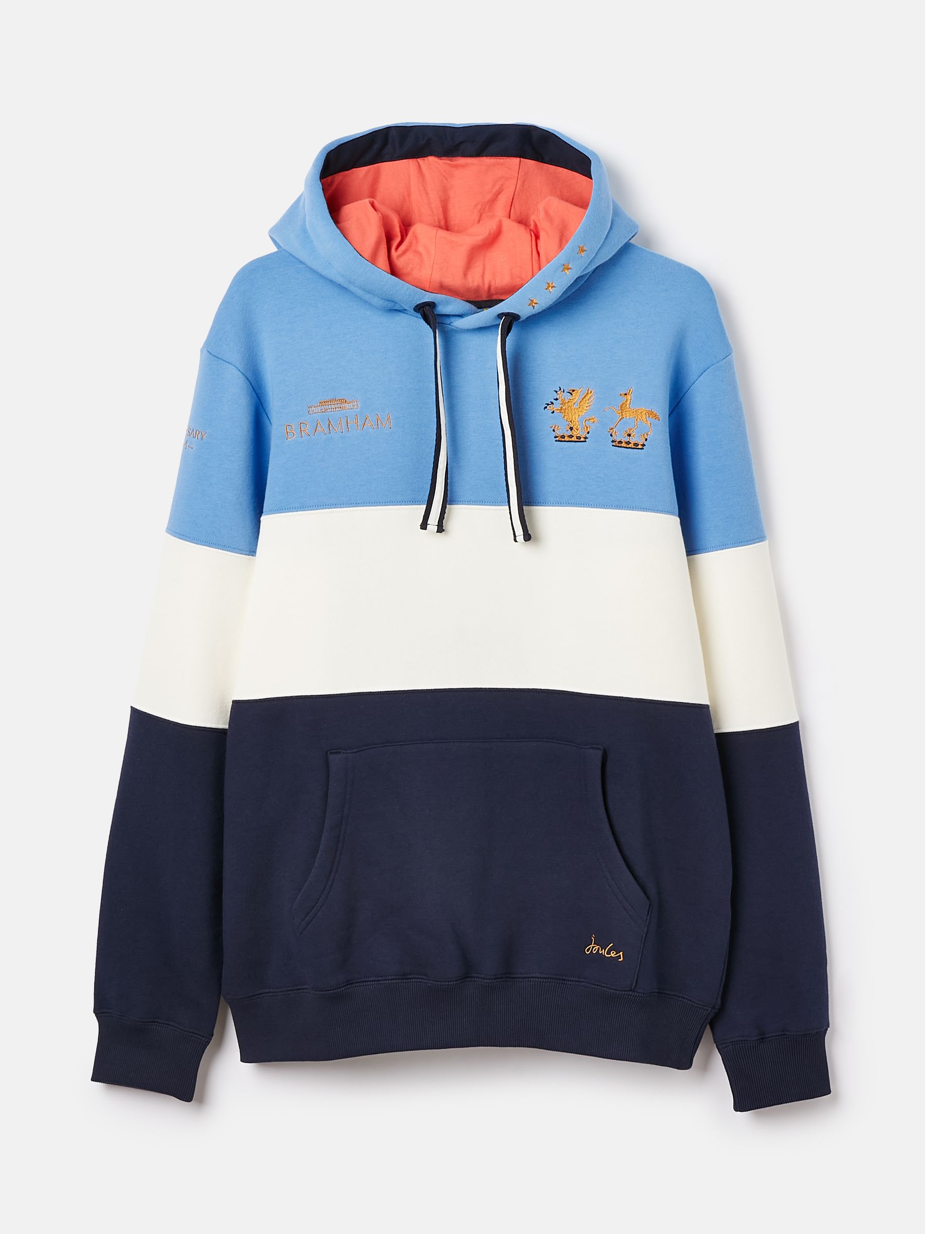 Bramham Blue & Cream Unisex Hoodie - Image 3 of 3 Bramham Blue & Cream Unisex Hoodie - Image 3 of 3