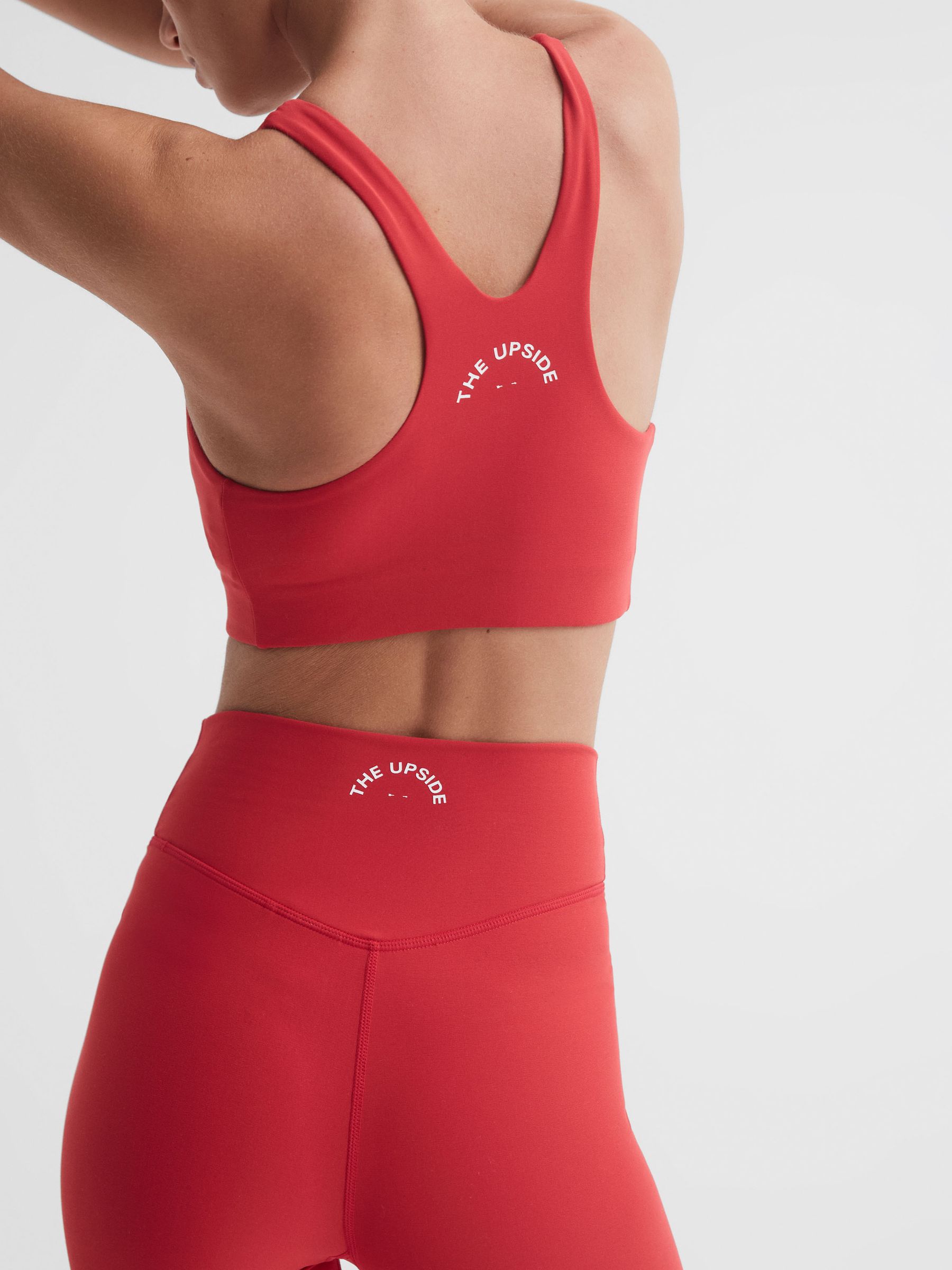 The Upside Racerback Sports Bra in Red - Image 5 of 5