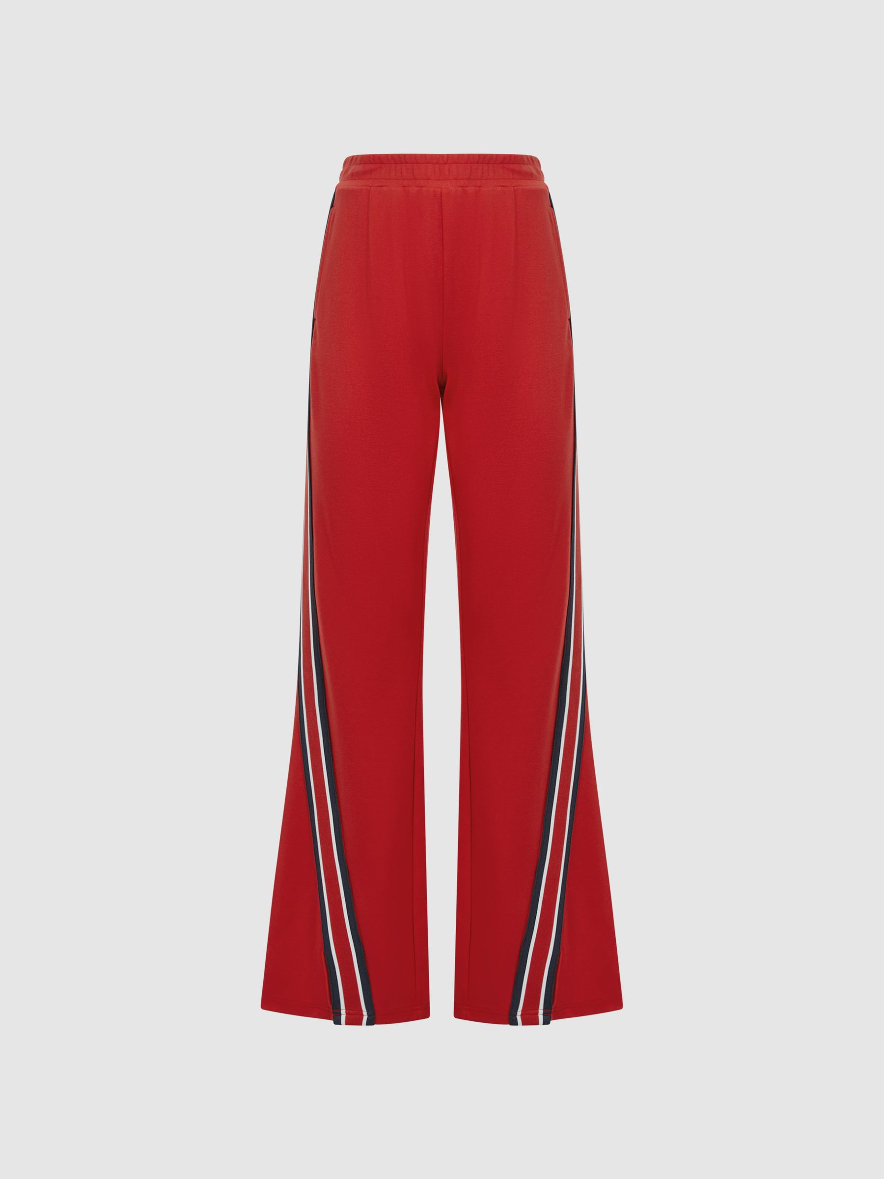 The Upside Striped Elasticated Trousers in Red - Image 2 of 4