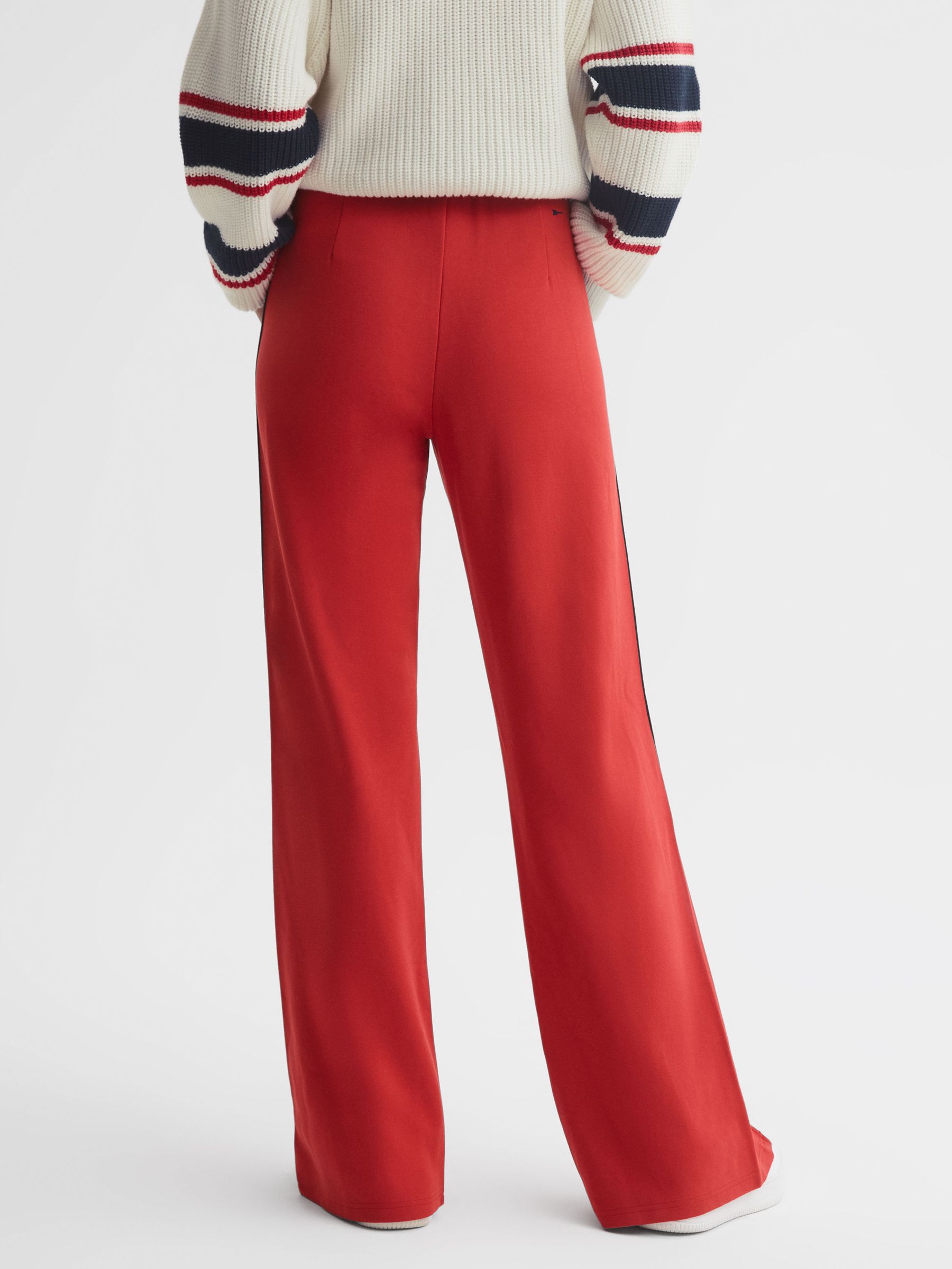 The Upside Striped Elasticated Trousers in Red - Image 4 of 4