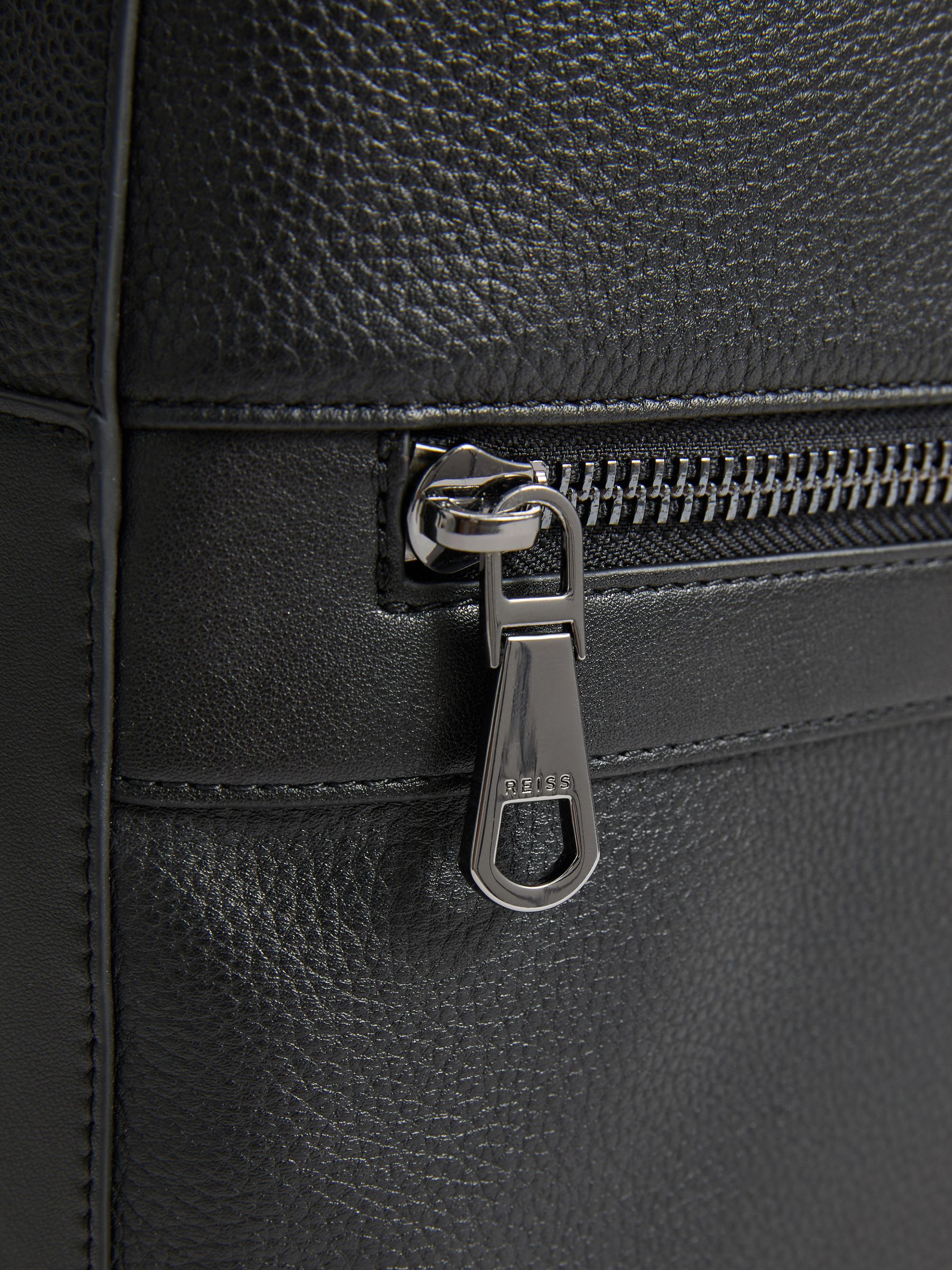 Leather Backpack in Black - Image 5 of 8