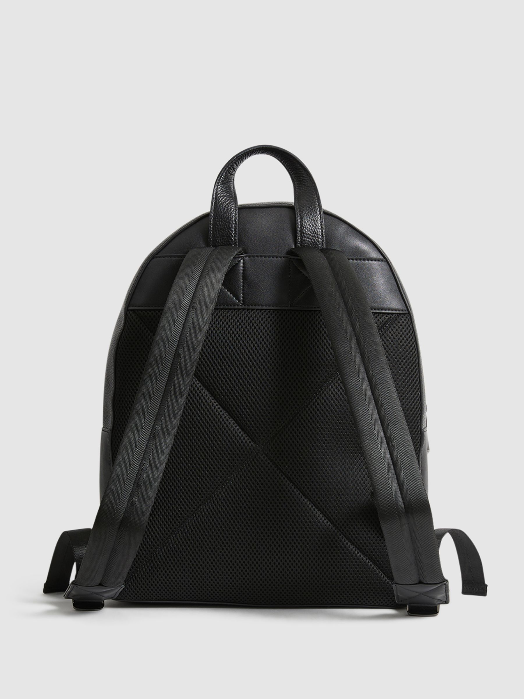 Leather Backpack in Black - Image 6 of 8