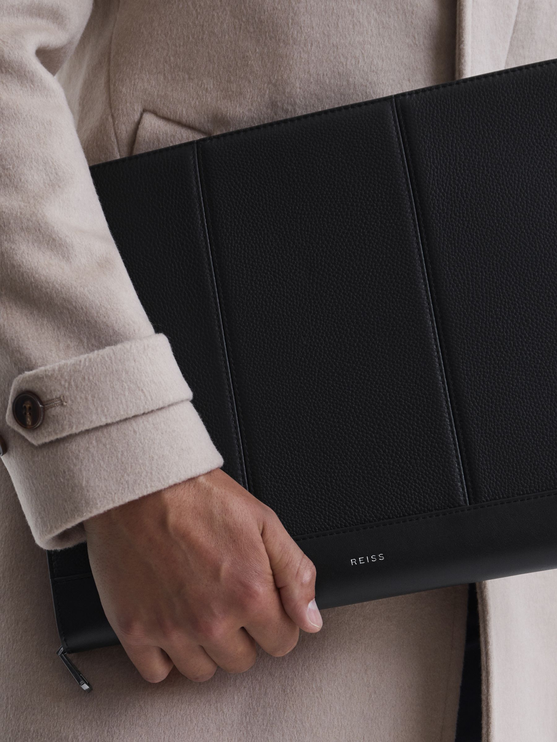 Leather Folio in Black - Image 3 of 7
