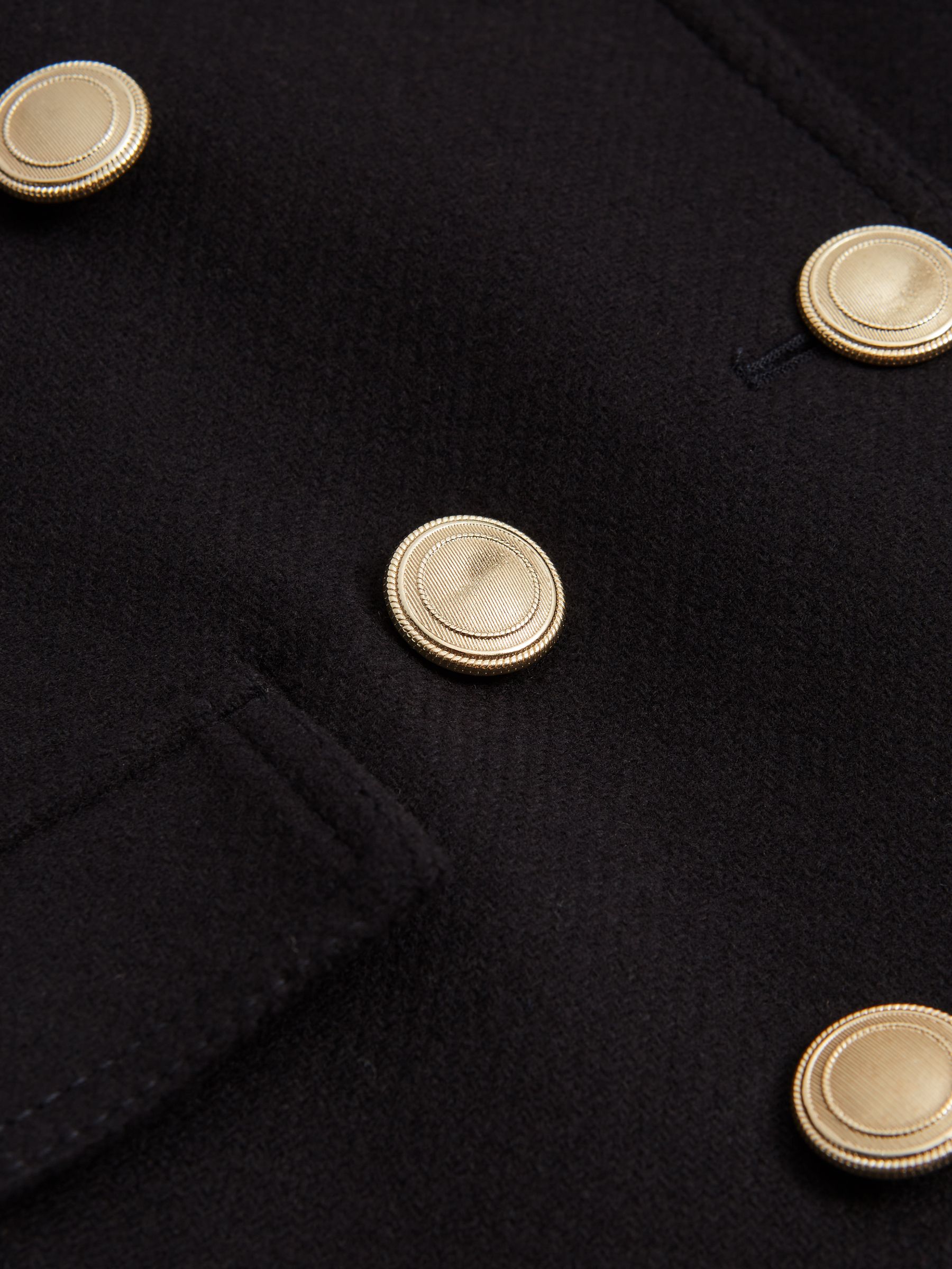 Senior Wool Pea Coat in Navy - Image 8 of 8