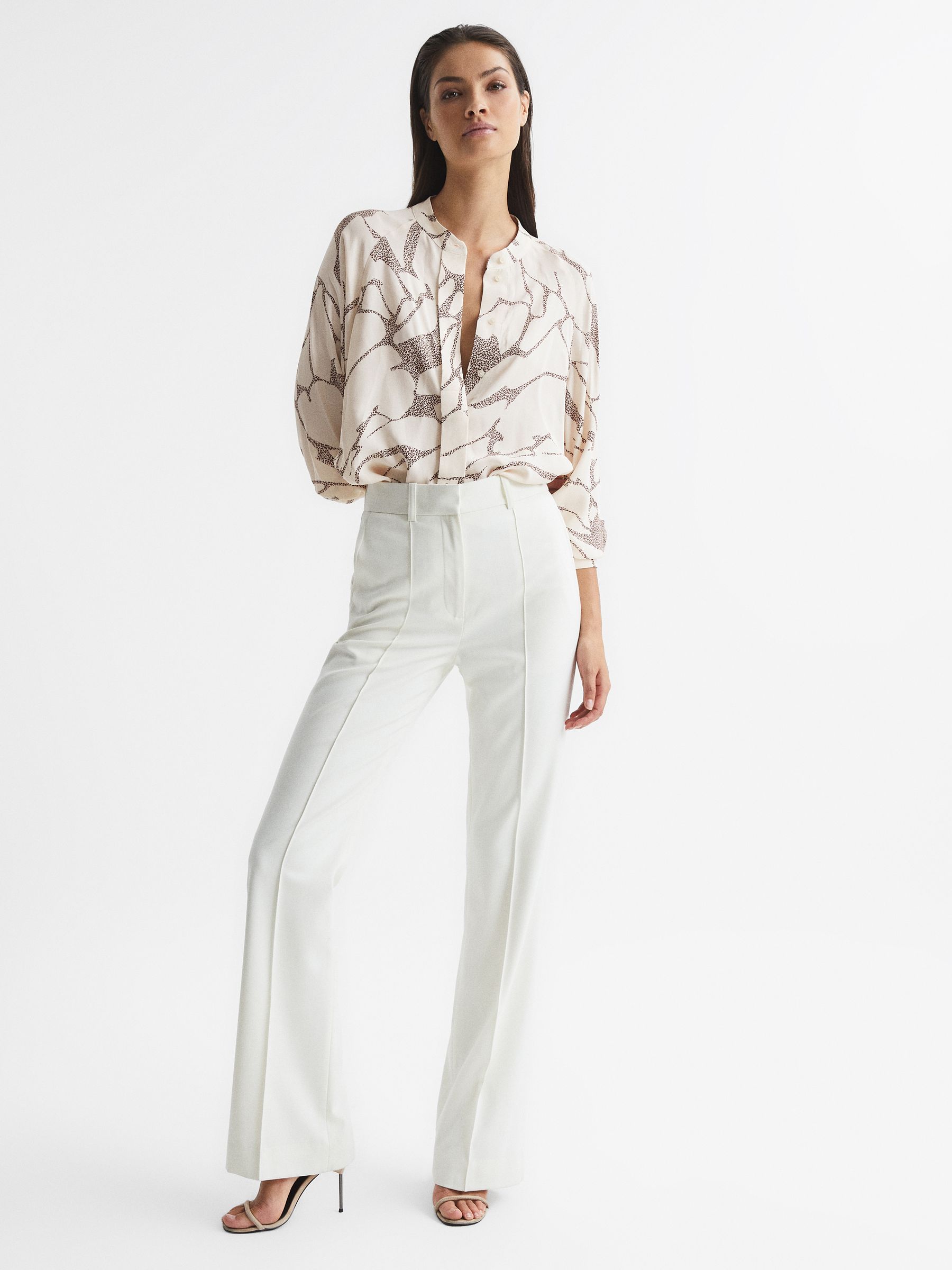 Printed Shirt in Cream - Image 3 of 5