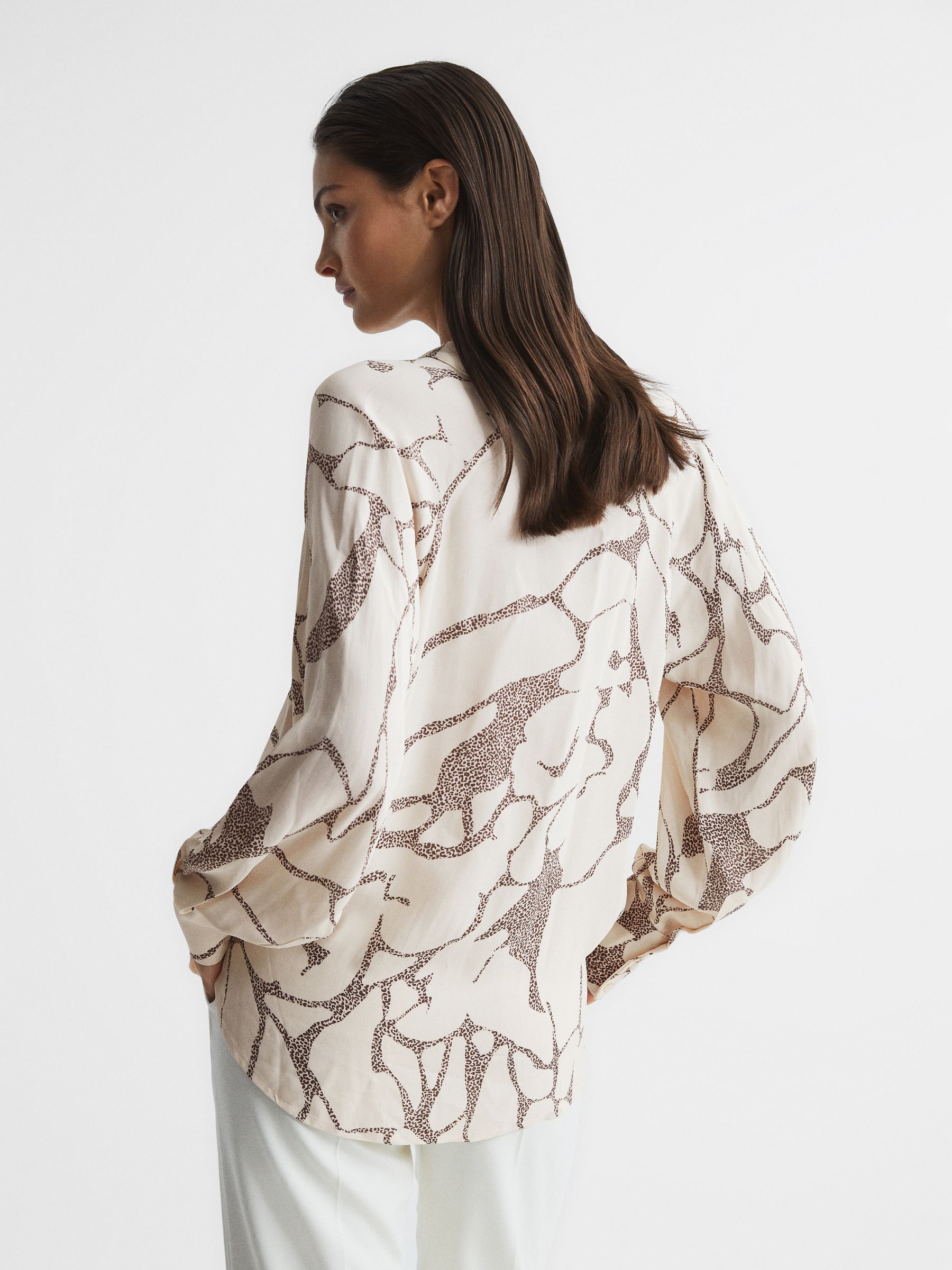 Printed Shirt in Cream - Image 5 of 5