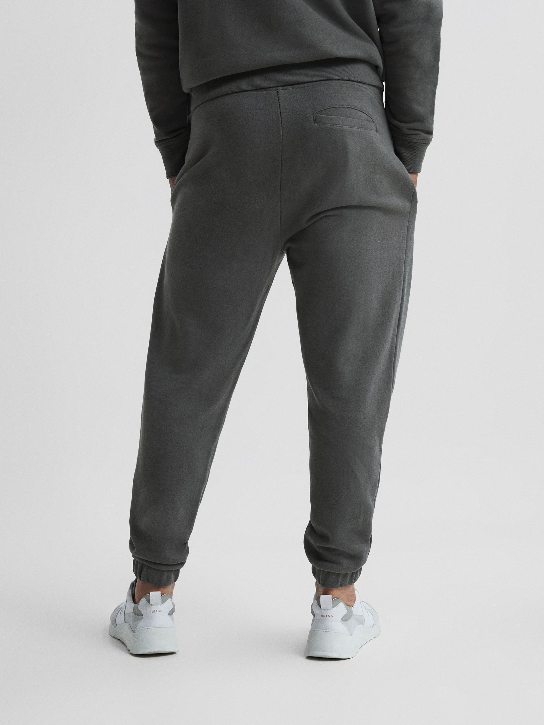 Oversized Garment Dye Joggers in Olive - Image 5 of 5