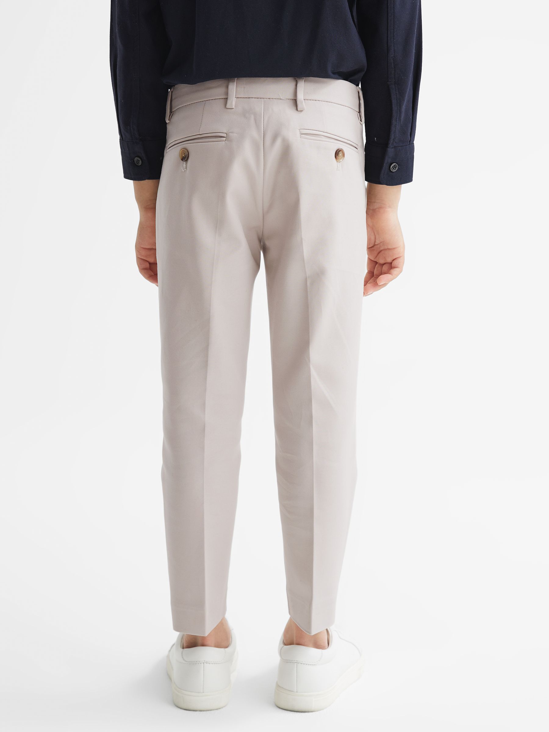 Senior Slim Fit Chinos in Stone - Image 4 of 5