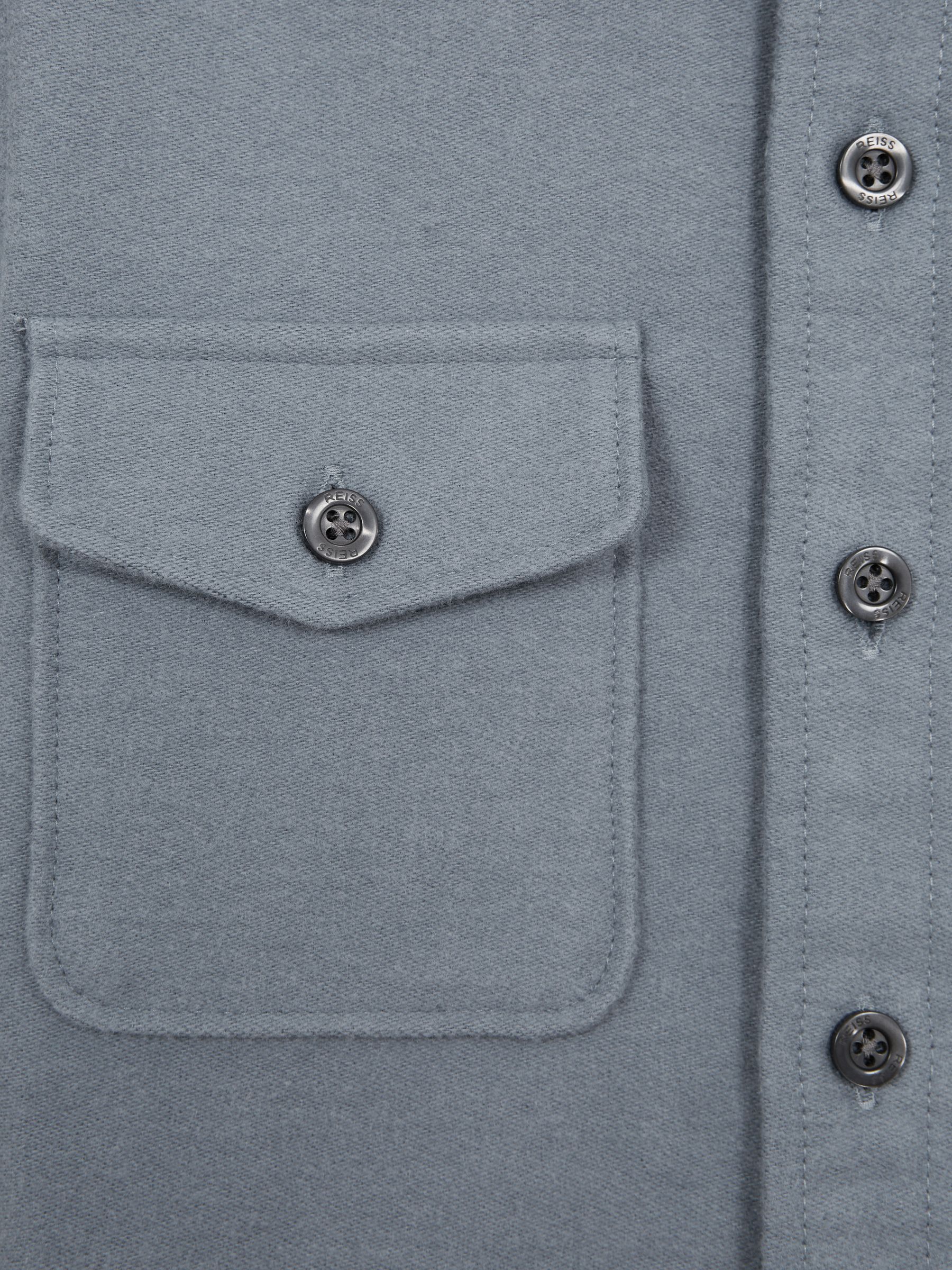 Junior Twin Pocket Overshirt in Blue - Image 6 of 6