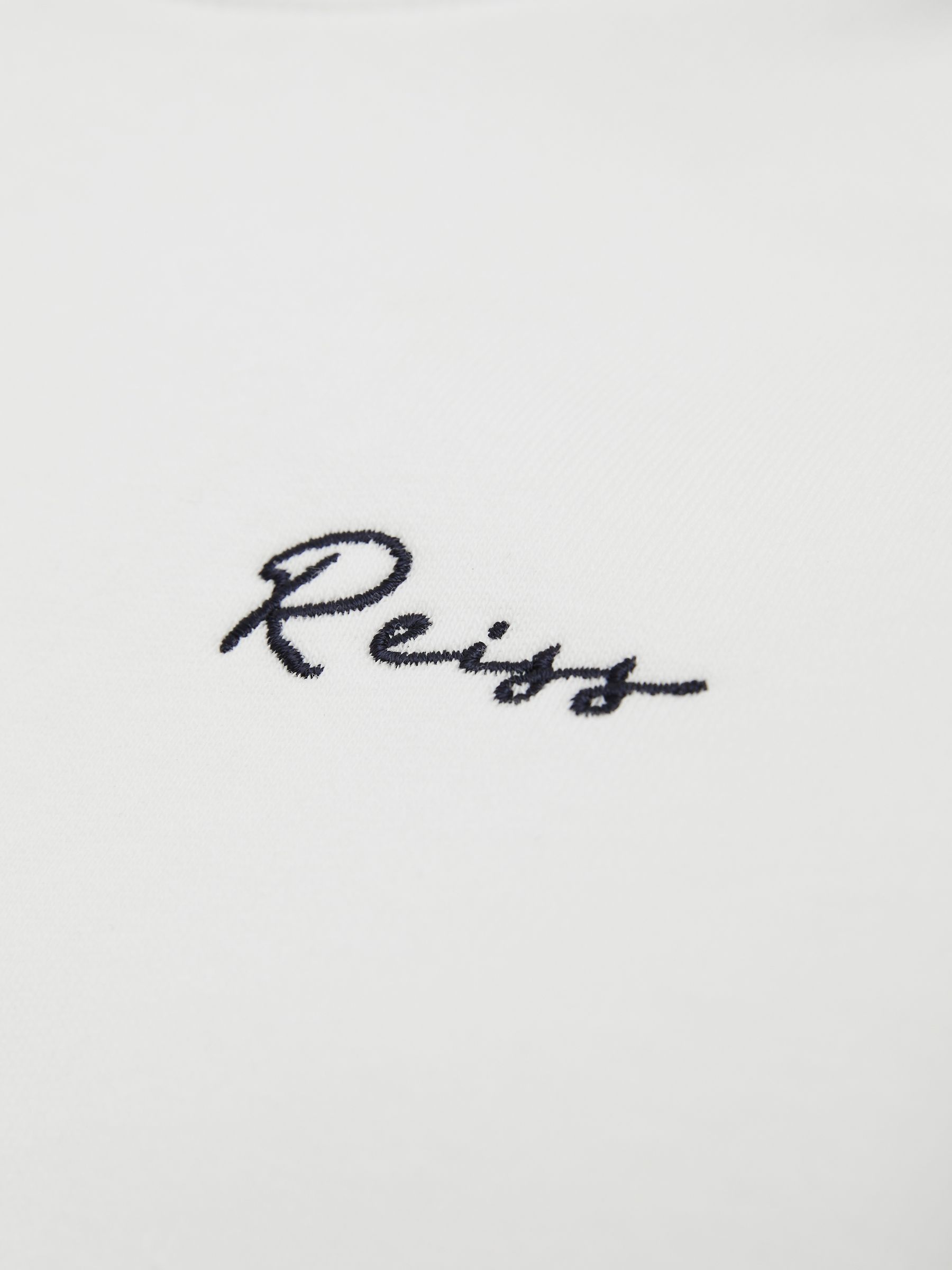 Senior Embroidered Jersey Hoodie in Ecru - Image 11 of 11