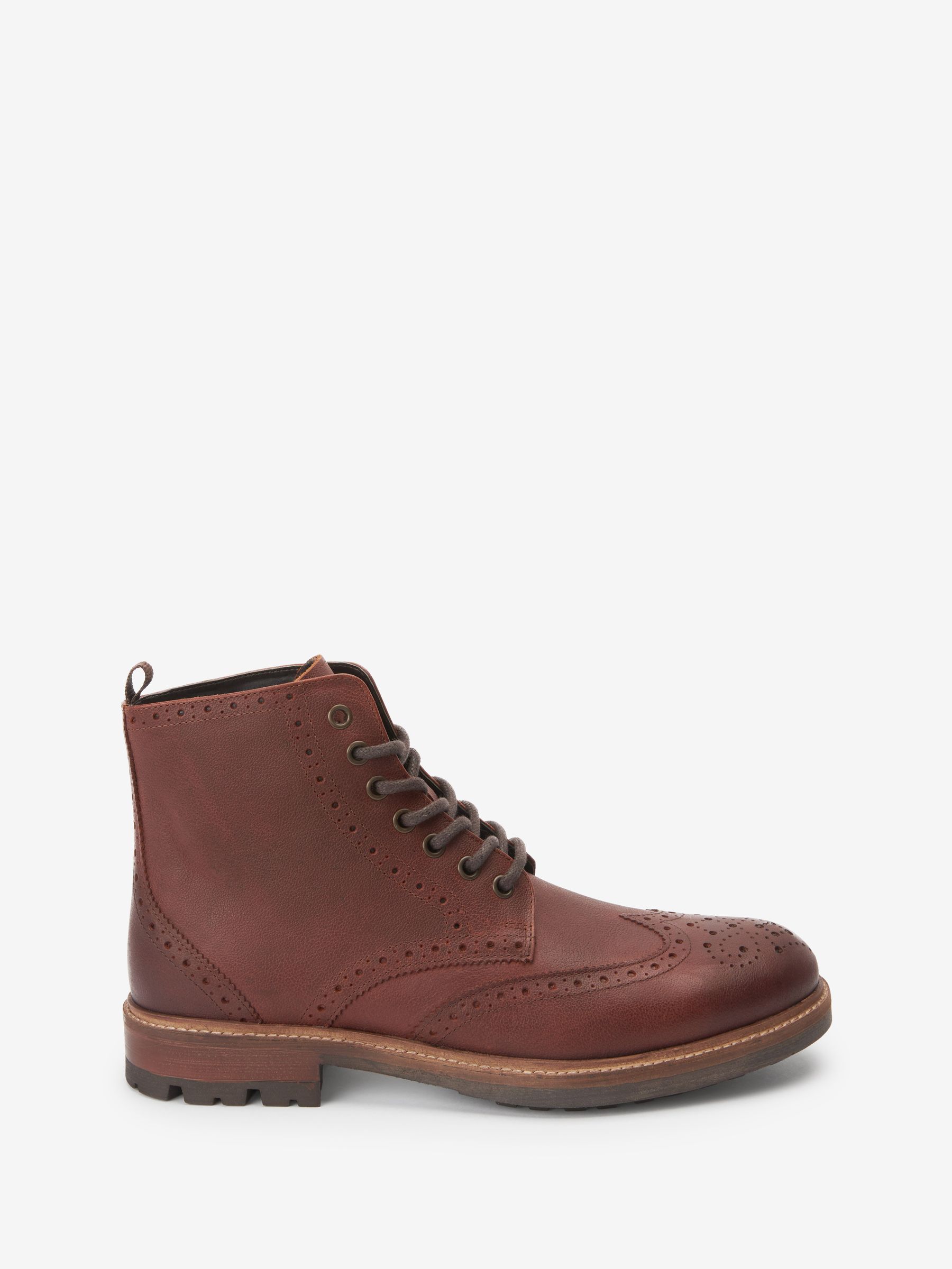 Brown Brogue Boots - Image 3 of 6