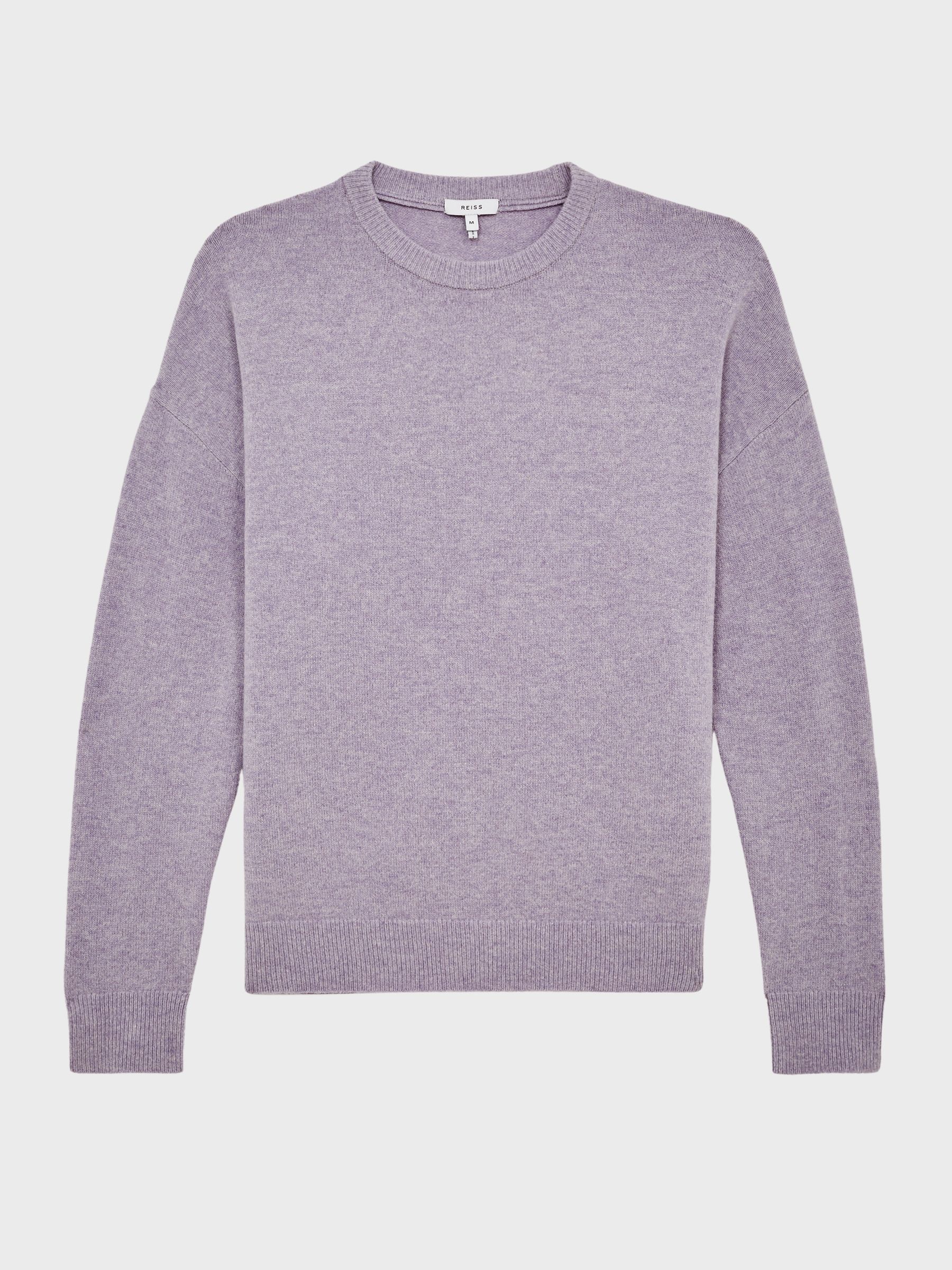 100% Merino Wool Crew Neck Jumper in Lilac - Image 2 of 6