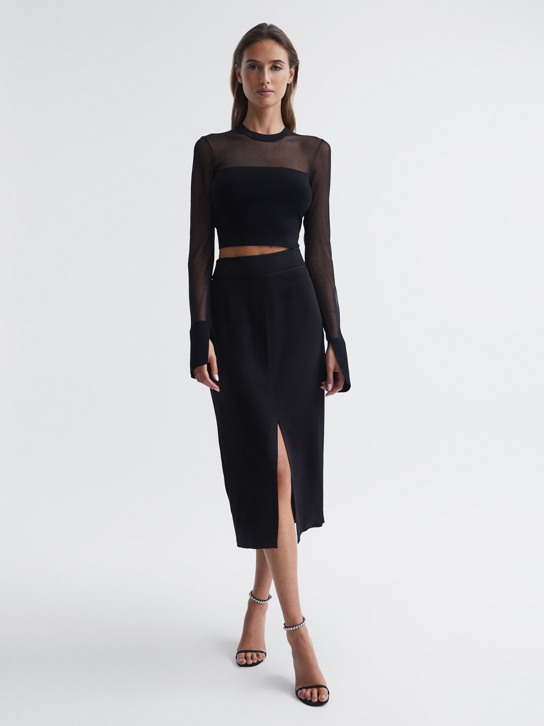 Pencil Skirt in Black - Image 3 of 6