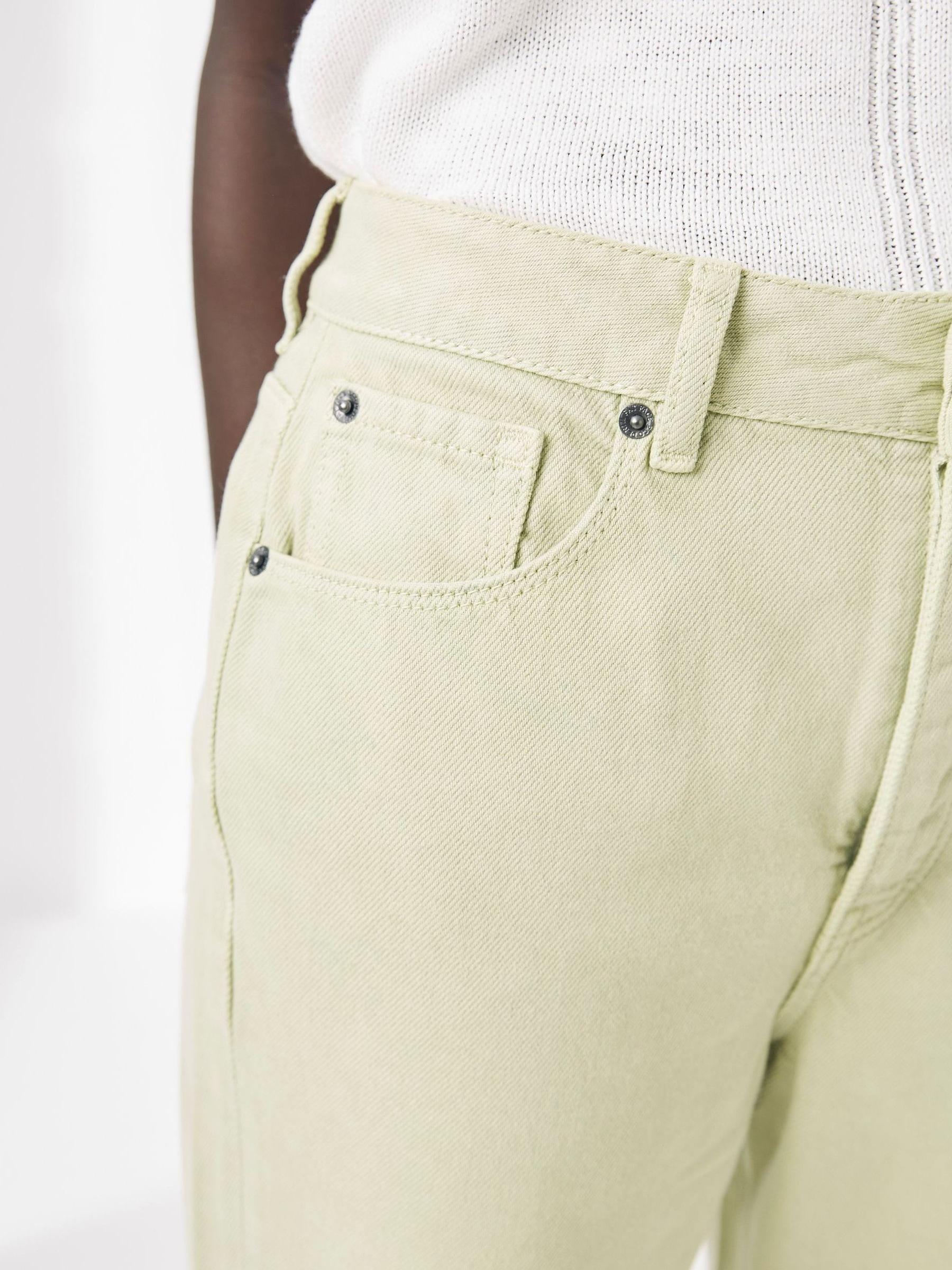 Green Ellen Coloured Wide Leg Jeans - Image 3 of 4