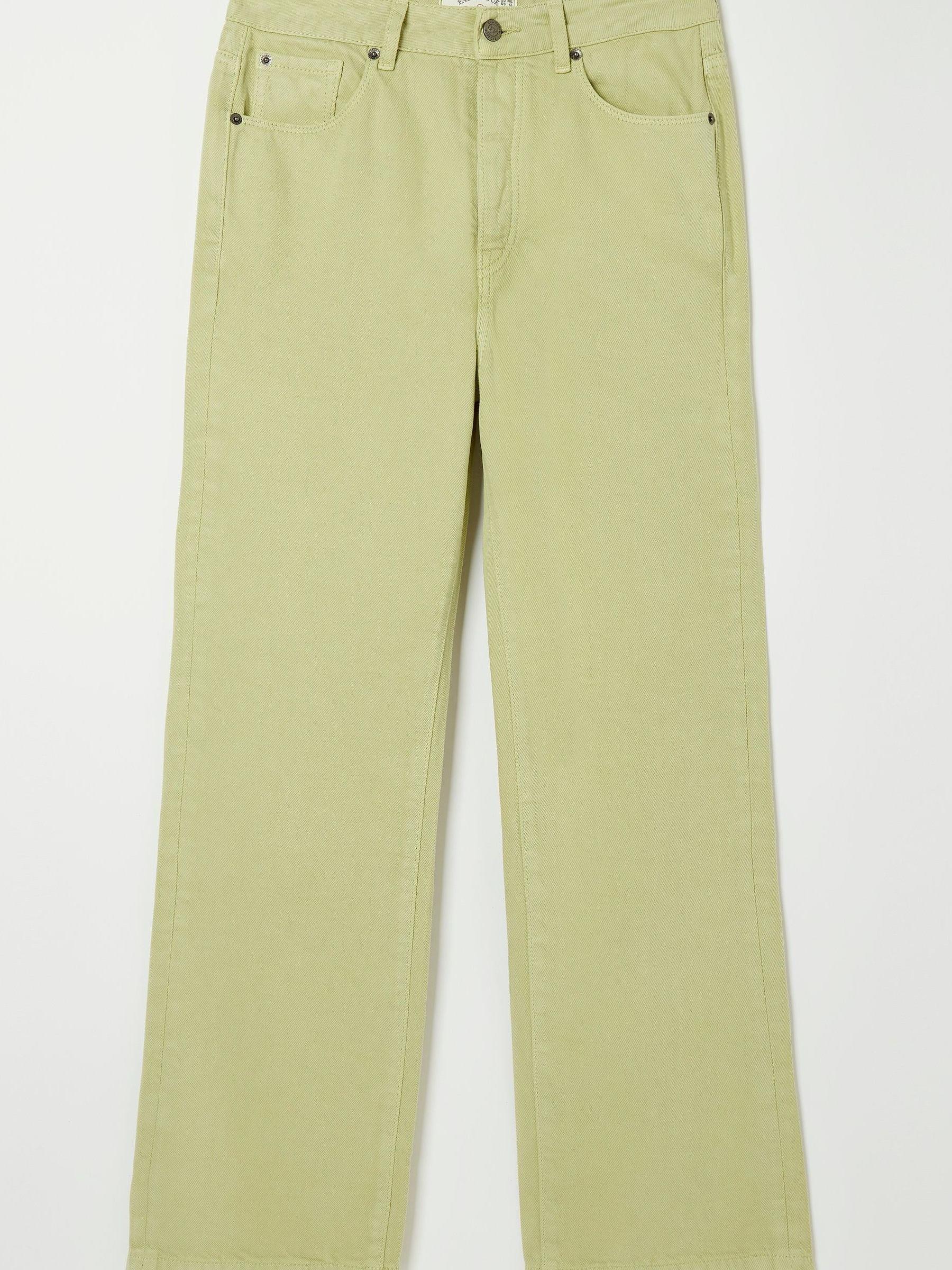 Green Ellen Coloured Wide Leg Jeans - Image 4 of 4