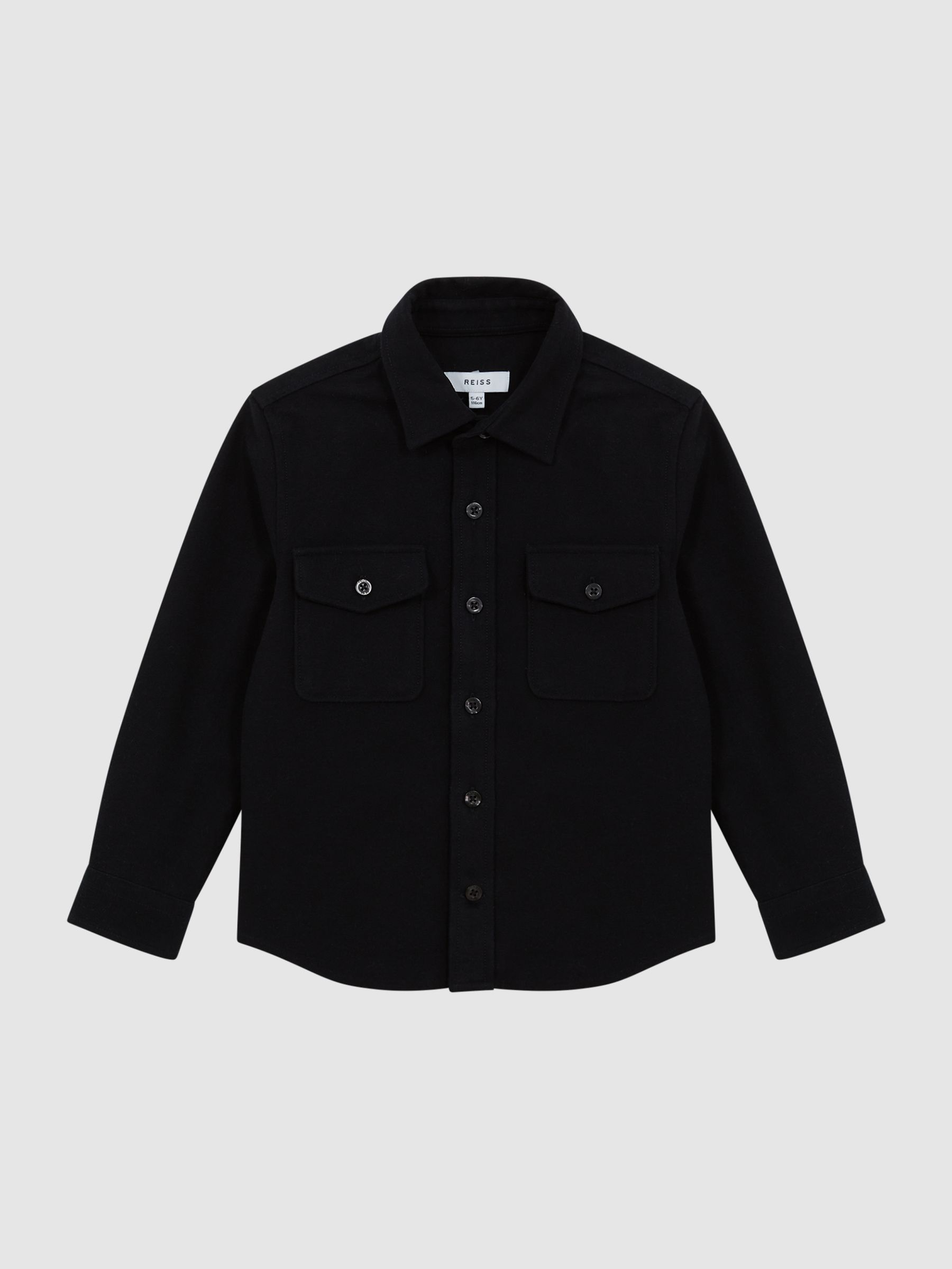 Senior Twin Pocket Overshirt in Navy - Image 2 of 5 Senior Twin Pocket Overshirt in Navy - Image 2 of 5