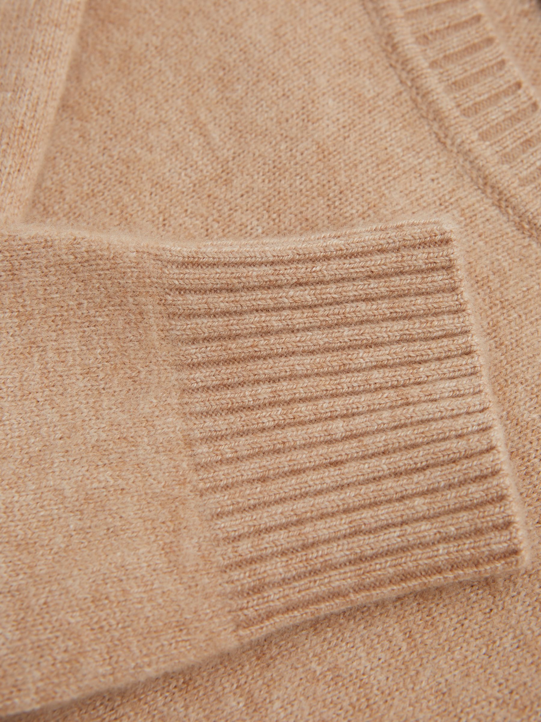 Junior Crew Neck Knitted Jumper in Camel - Image 6 of 6