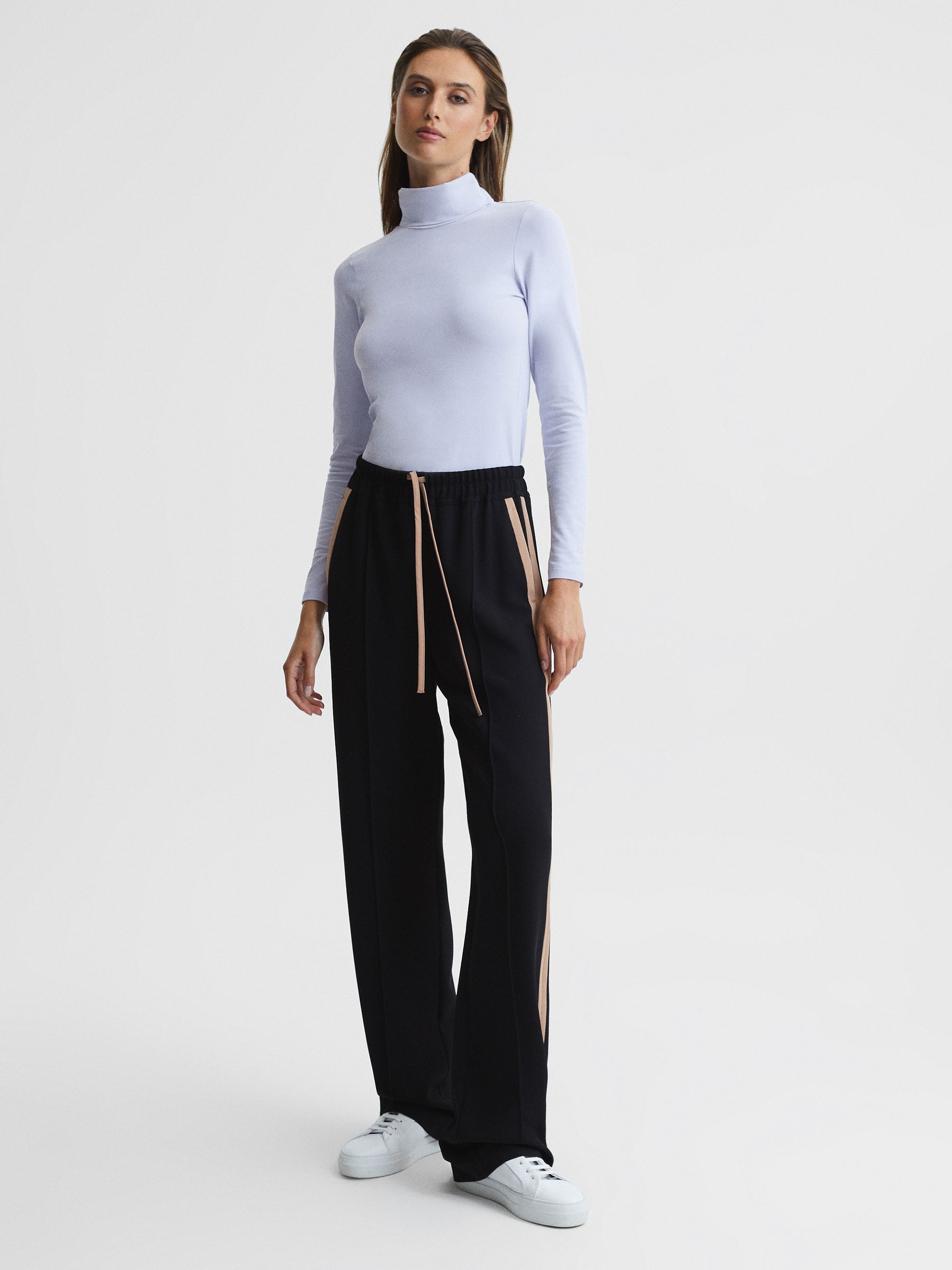 Second Skin Roll Neck Top in Light Blue - Image 6 of 6