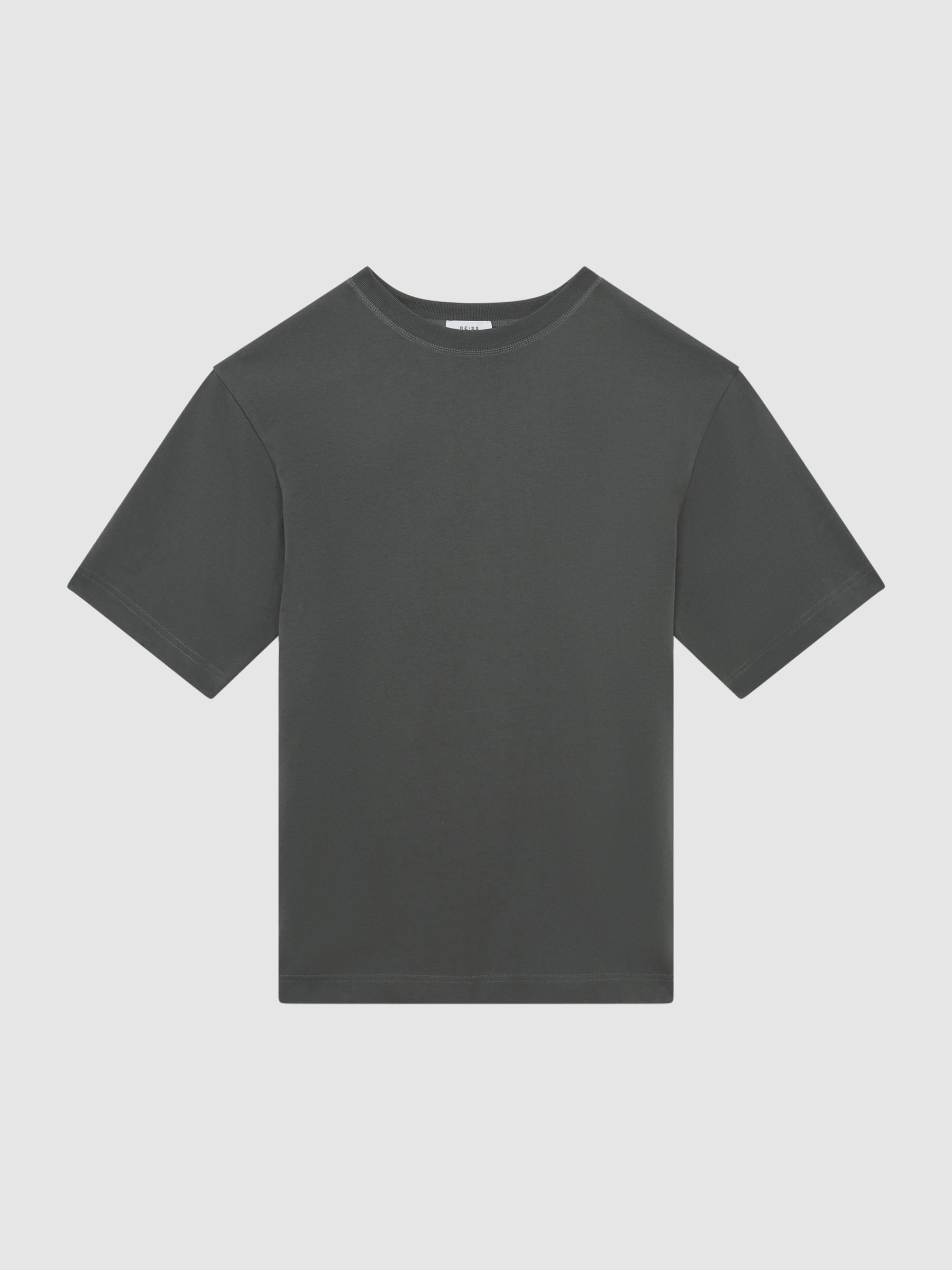 Garment-Dye Relaxed Fit T-shirt in Olive - Image 2 of 5