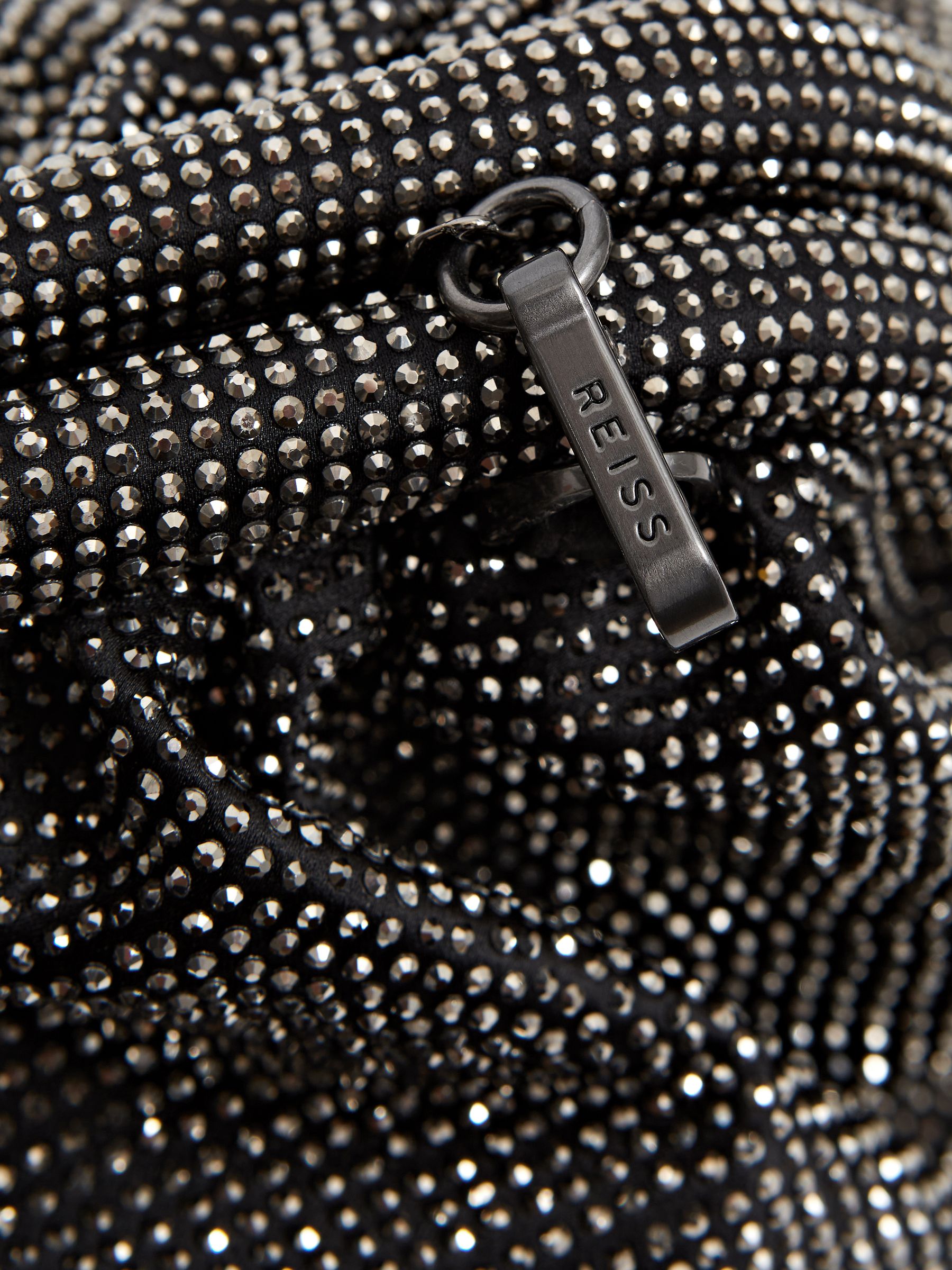 Hotfix Studded Shoulder Bag in Black - Image 6 of 7
