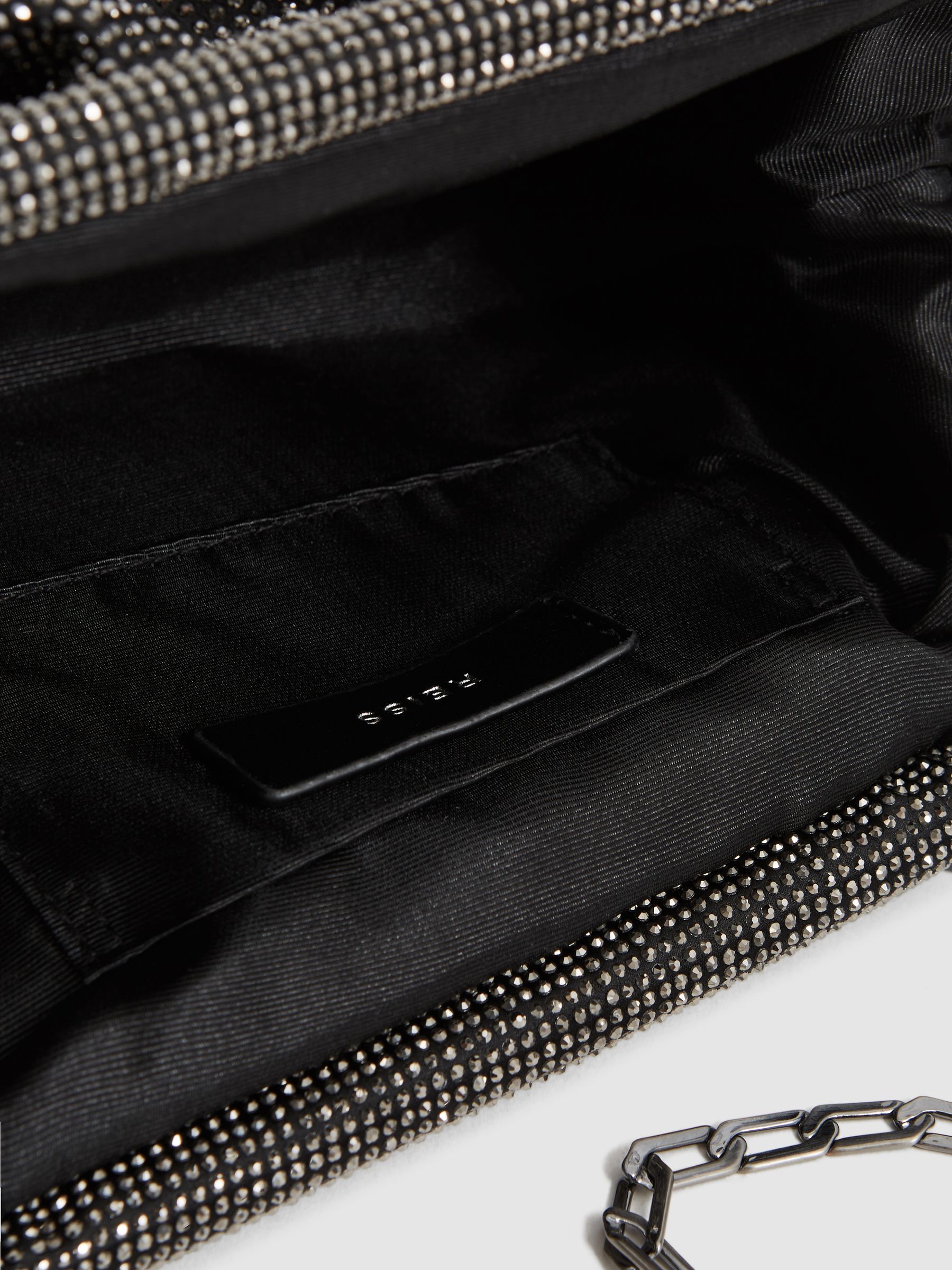 Hotfix Studded Shoulder Bag in Black - Image 7 of 7