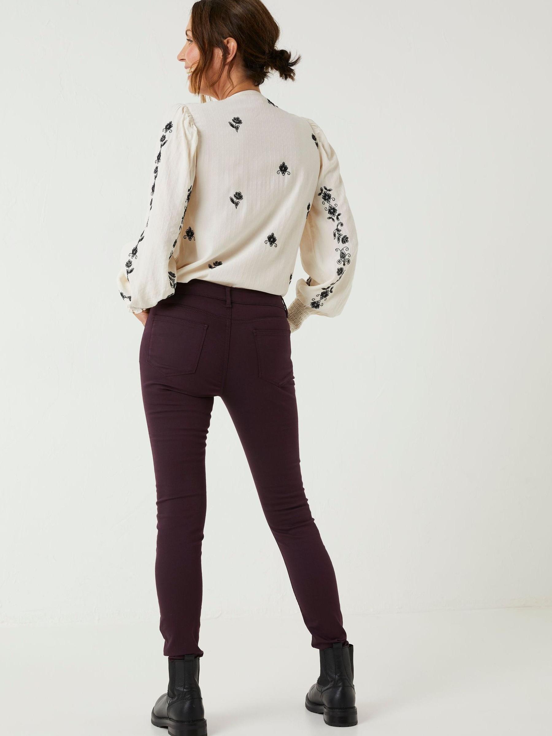 Purple Five Pocket Jeggings - Image 2 of 4