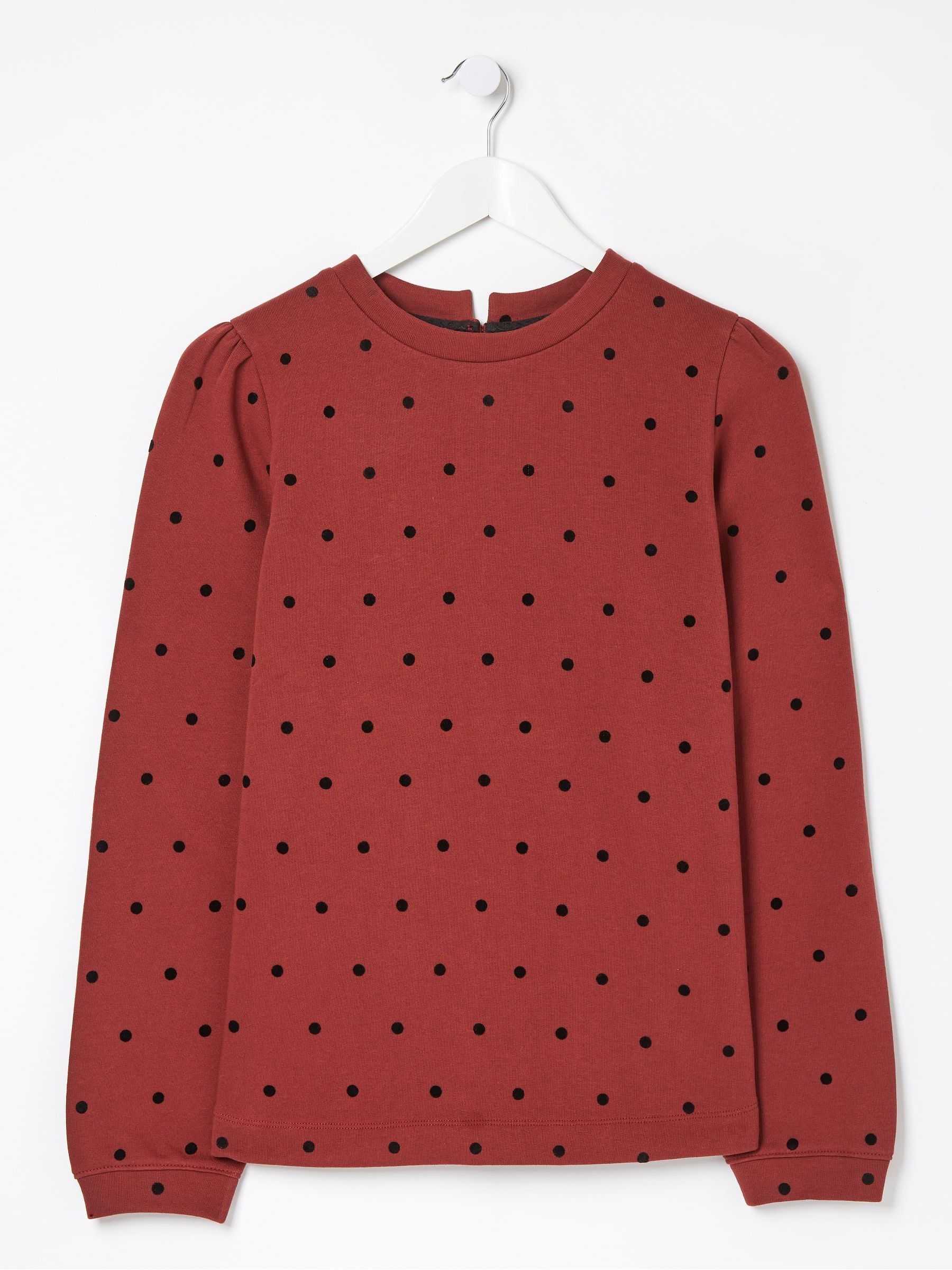 Aimee Red Spot Crew Sweatshirt - Image 4 of 4