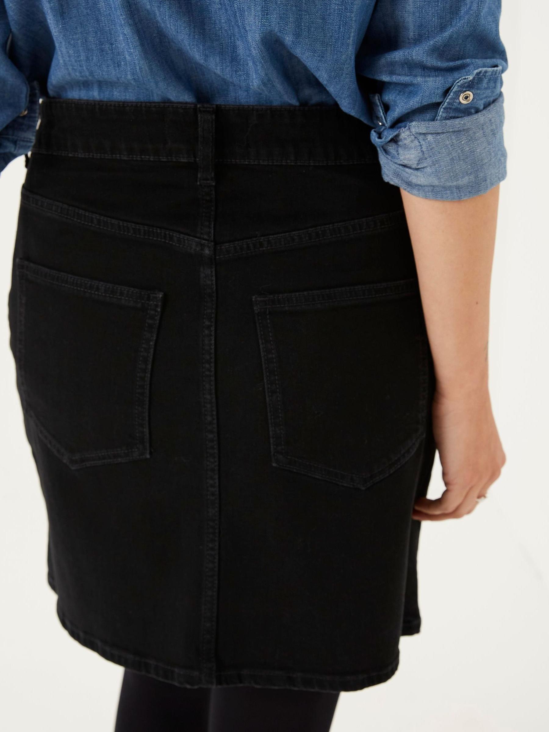 Hope Black Denim Skirt - Image 2 of 4 Hope Black Denim Skirt - Image 2 of 4
