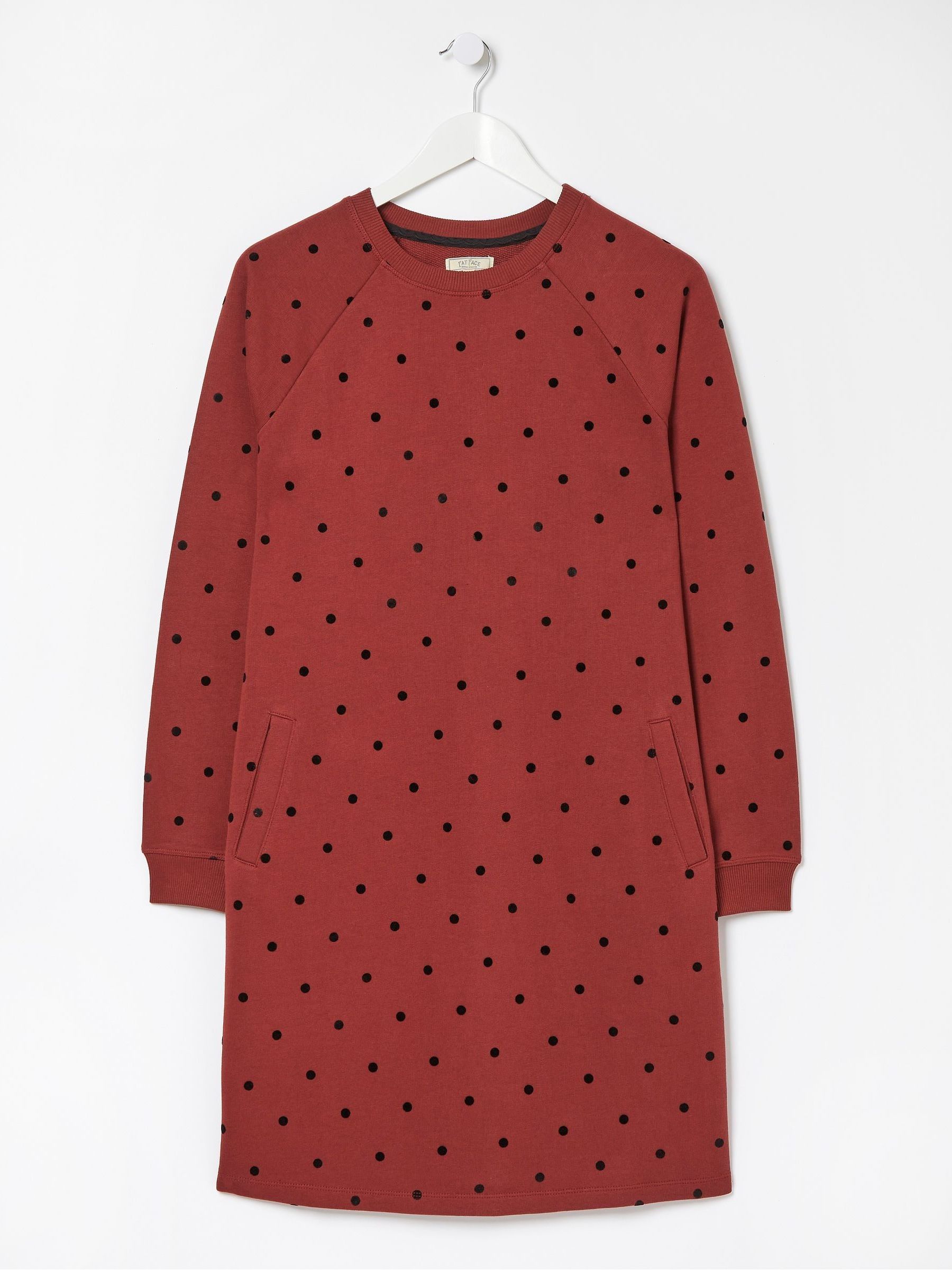 Red Spot Sweat Dress - Image 4 of 4
