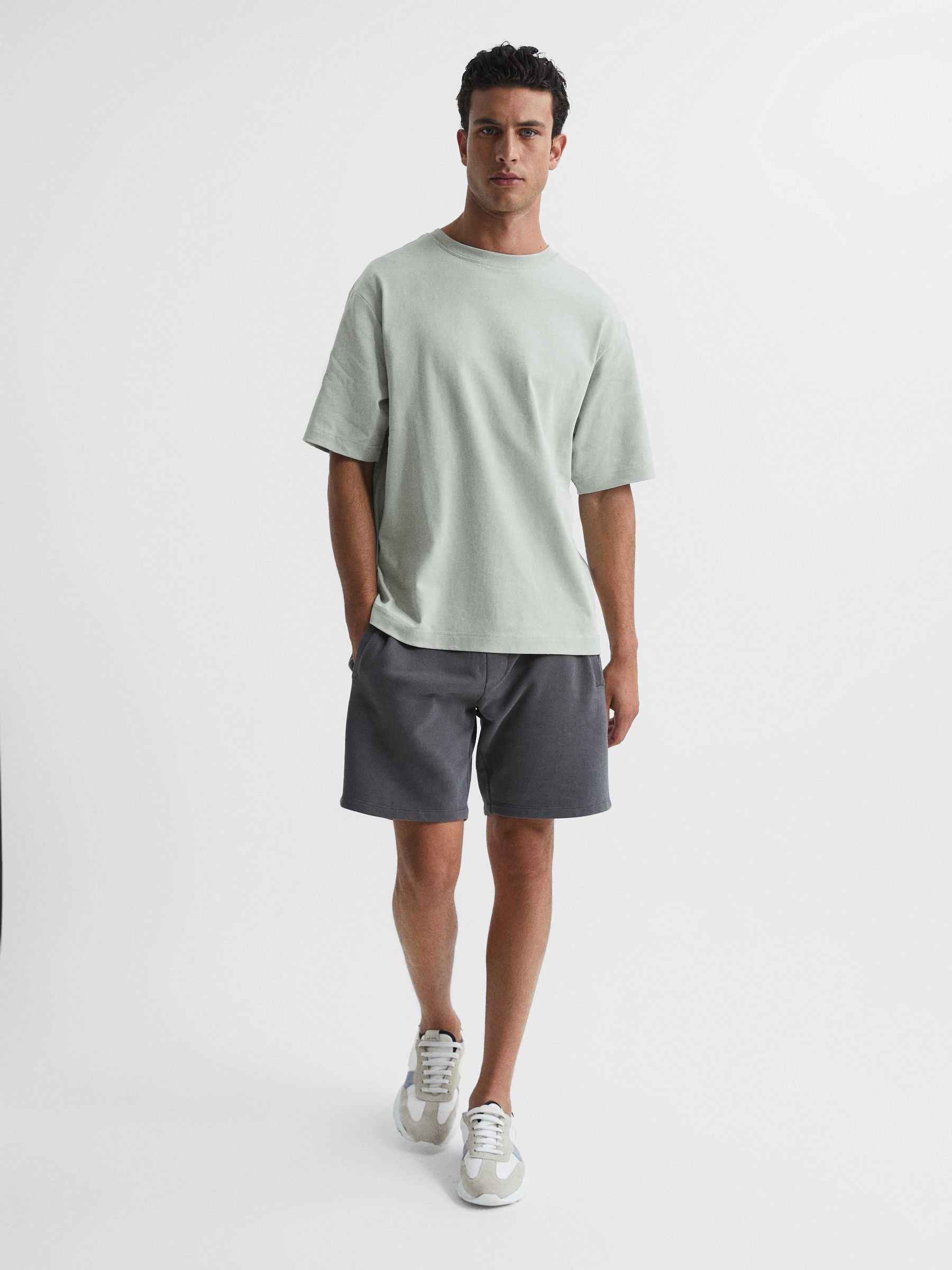 Garment-Dye Relaxed Fit T-shirt in Rosemary - Image 3 of 6