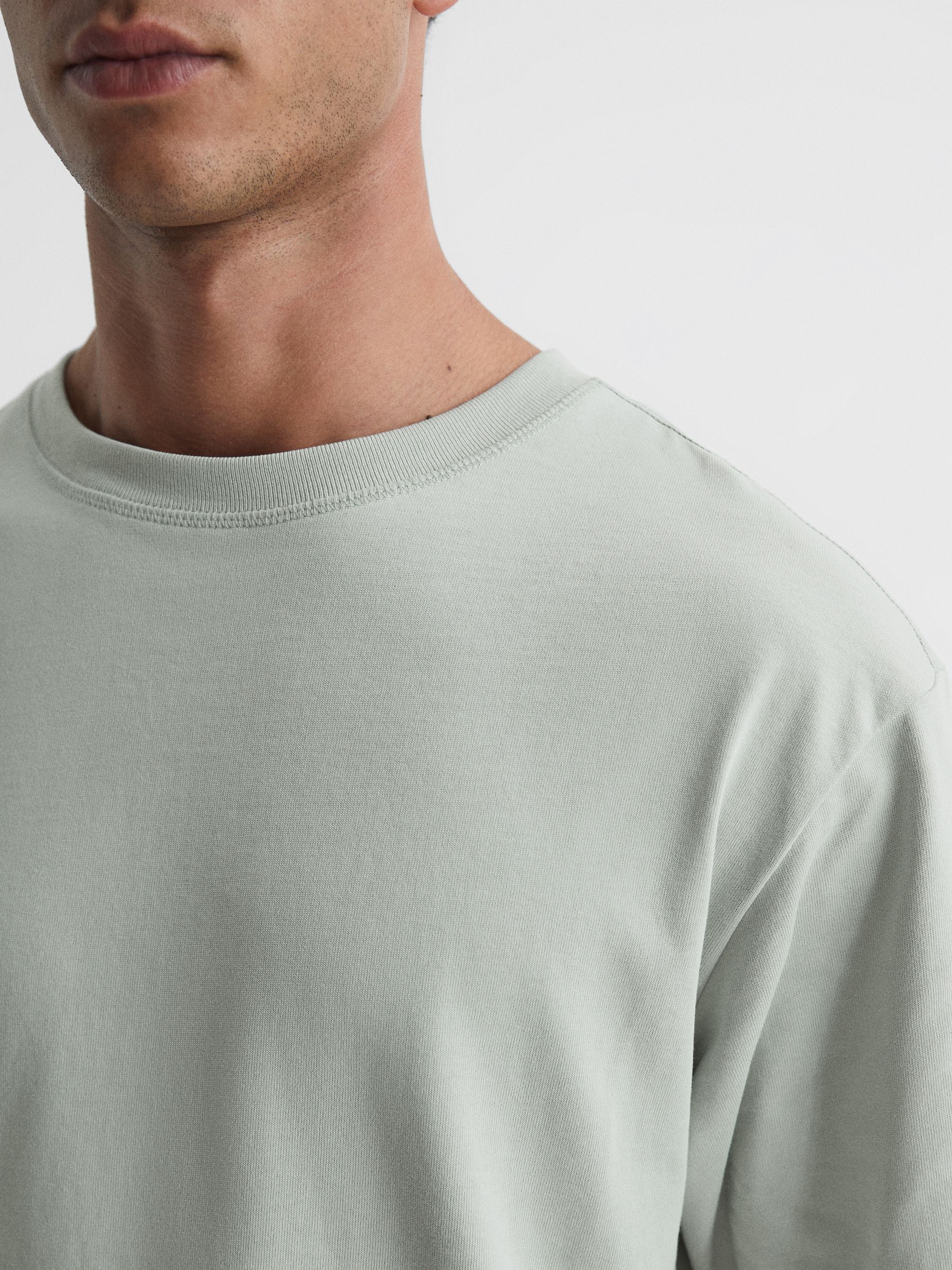 Garment-Dye Relaxed Fit T-shirt in Rosemary - Image 4 of 6