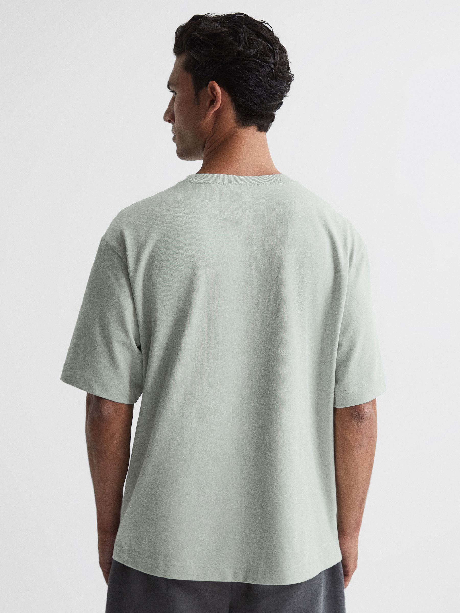 Garment-Dye Relaxed Fit T-shirt in Rosemary - Image 5 of 6