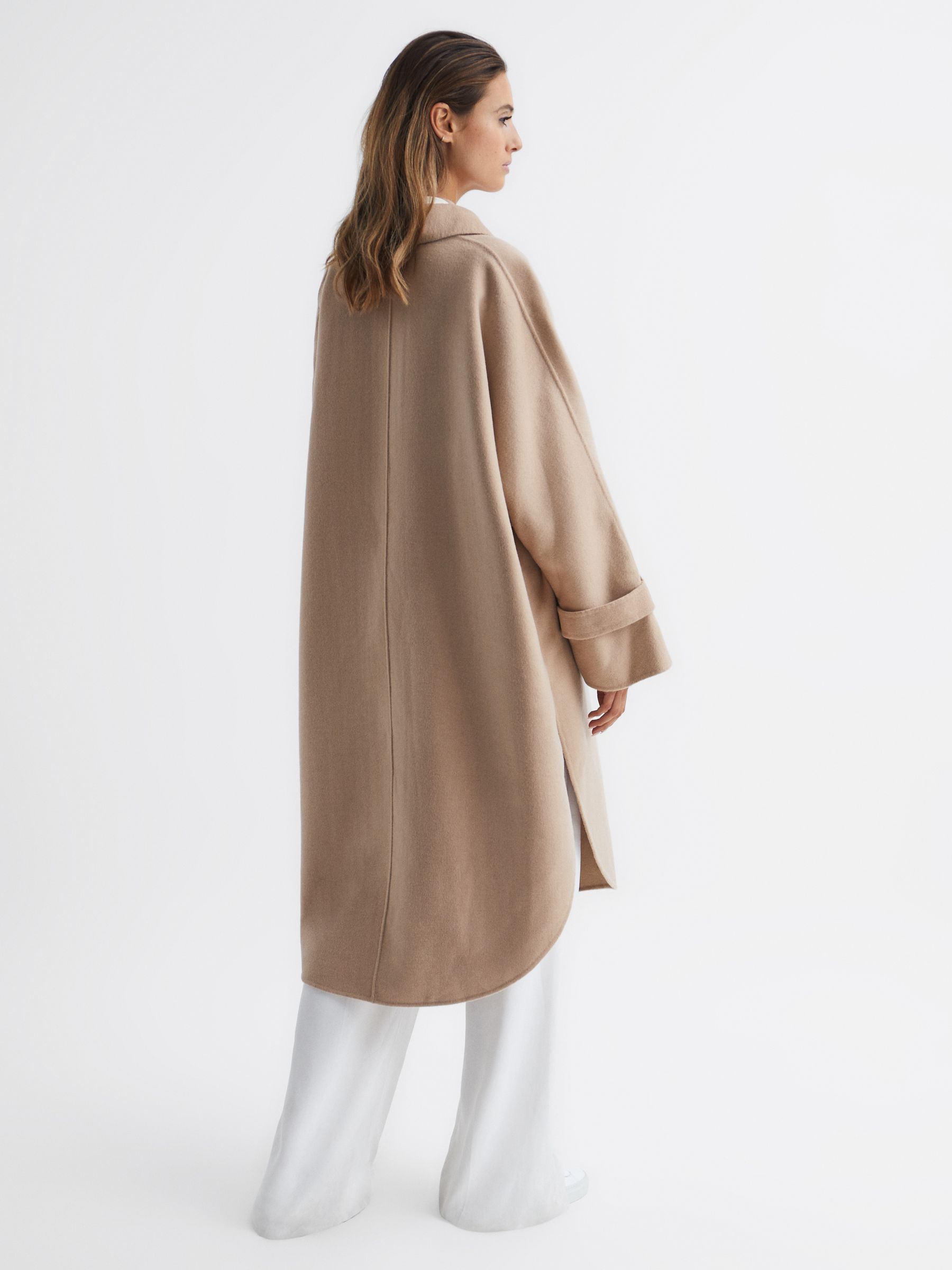 Blindseam Cape Coat in Camel - Image 5 of 6