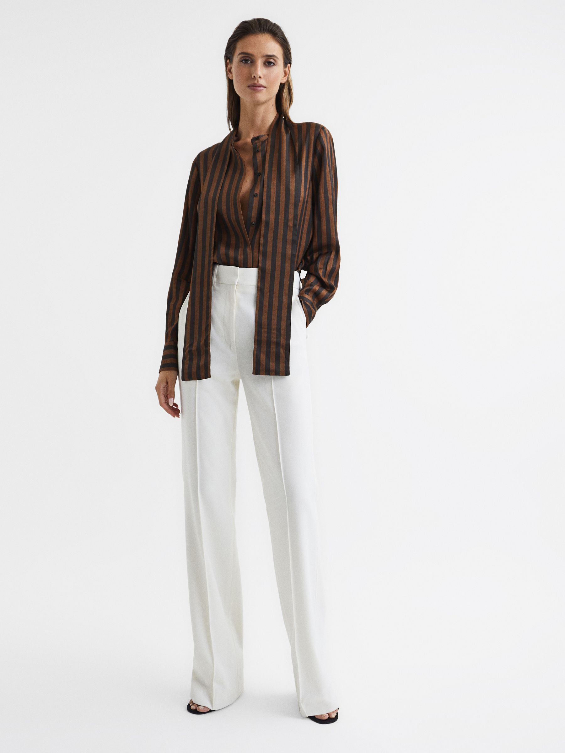 Stripe Shirt in Brown - Image 3 of 8