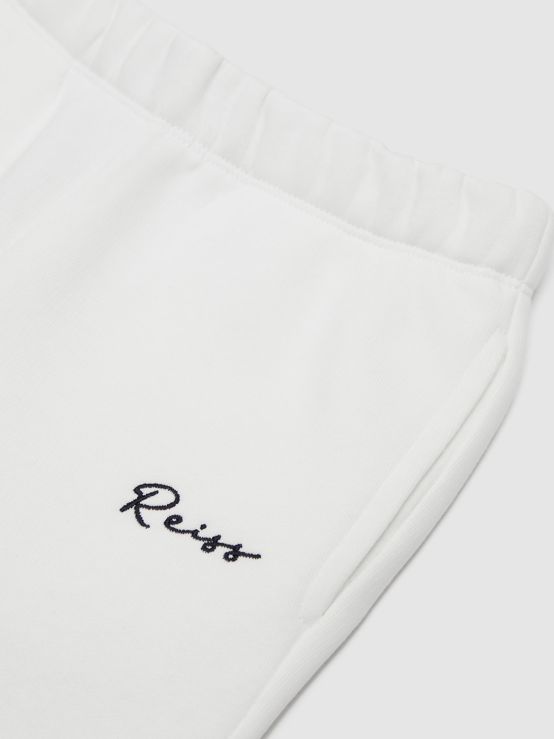 Senior Embroidered Jersey Joggers in Ecru - Image 10 of 10